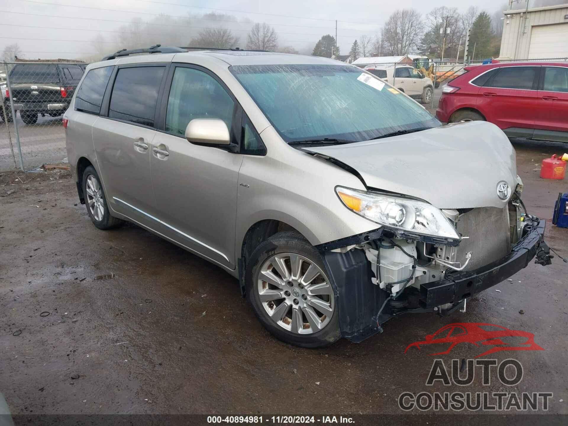 TOYOTA SIENNA 2016 - 5TDDK3DC5GS142966