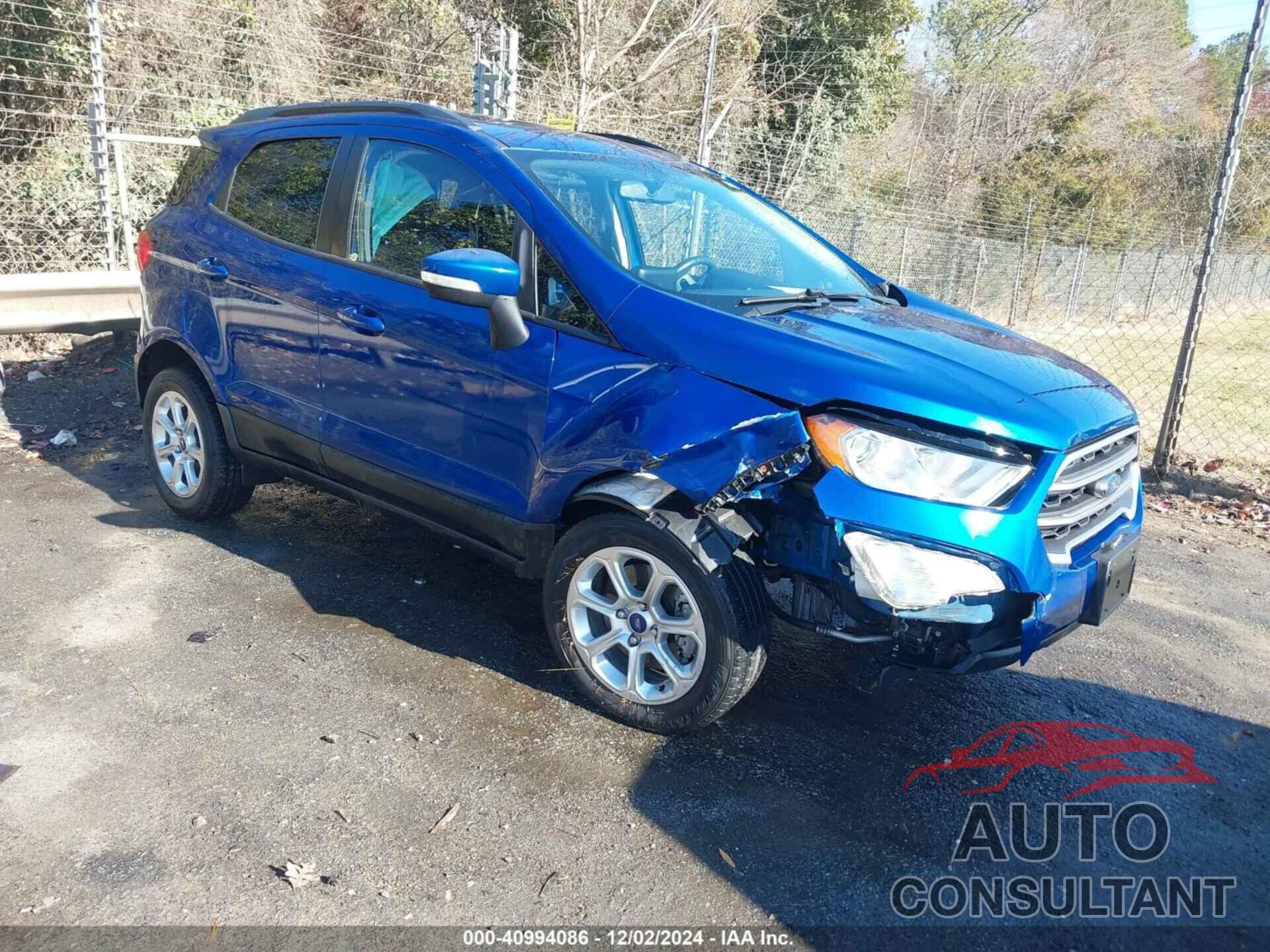 FORD ECOSPORT 2018 - MAJ3P1TE1JC158441