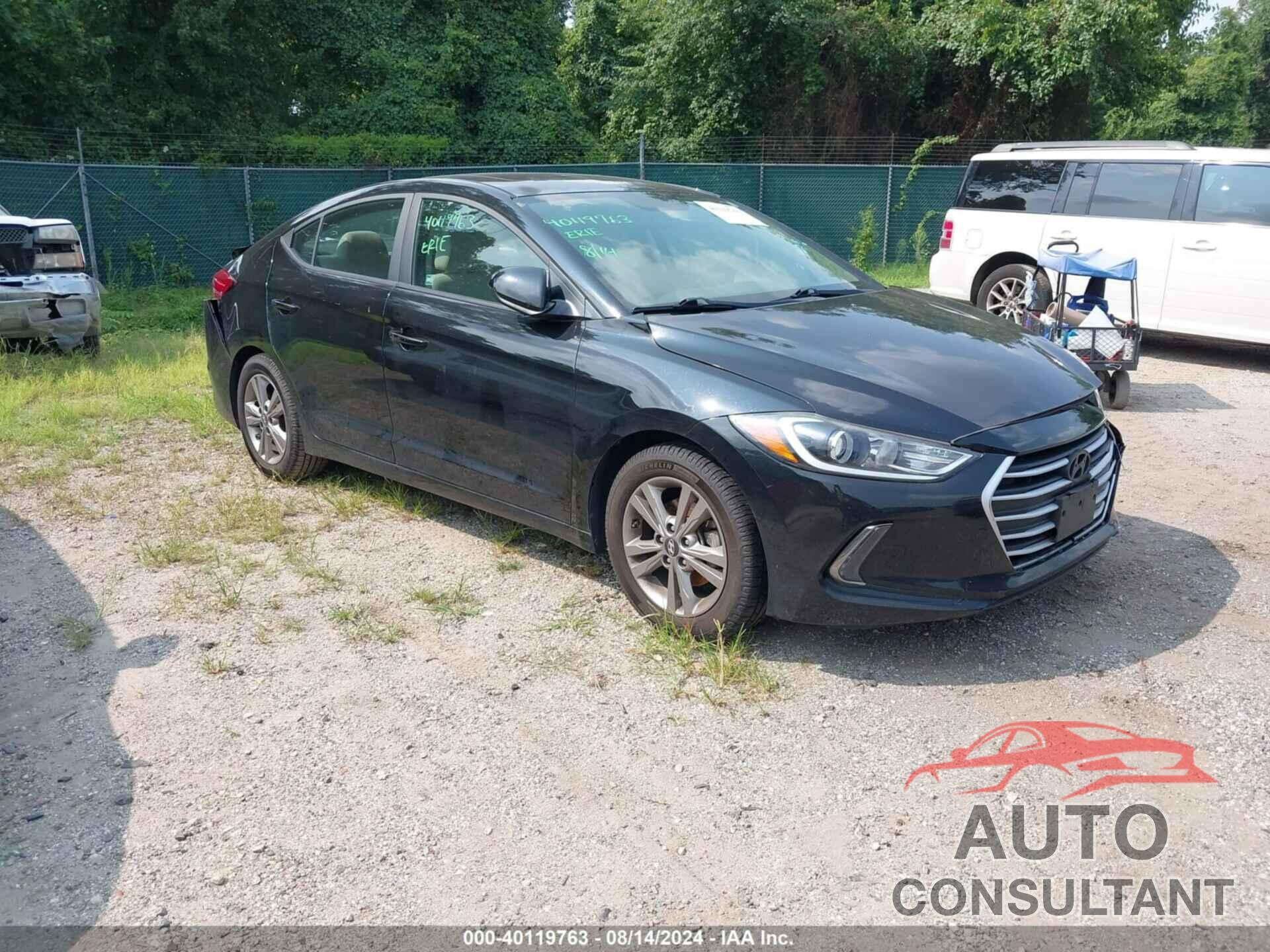 HYUNDAI ELANTRA 2018 - KMHD84LF0JU505219