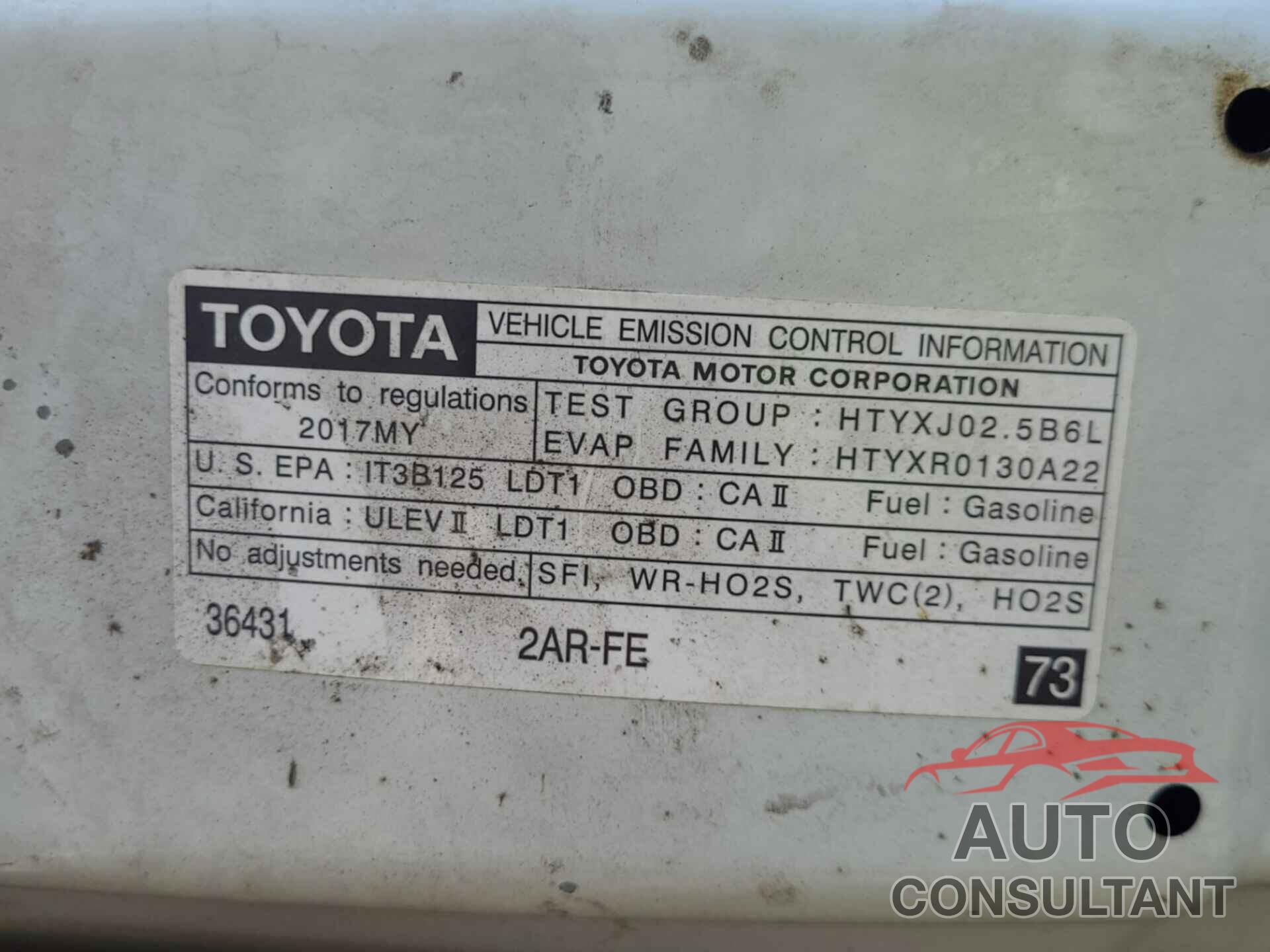 TOYOTA RAV4 2017 - JTMBFREVXHJ110625