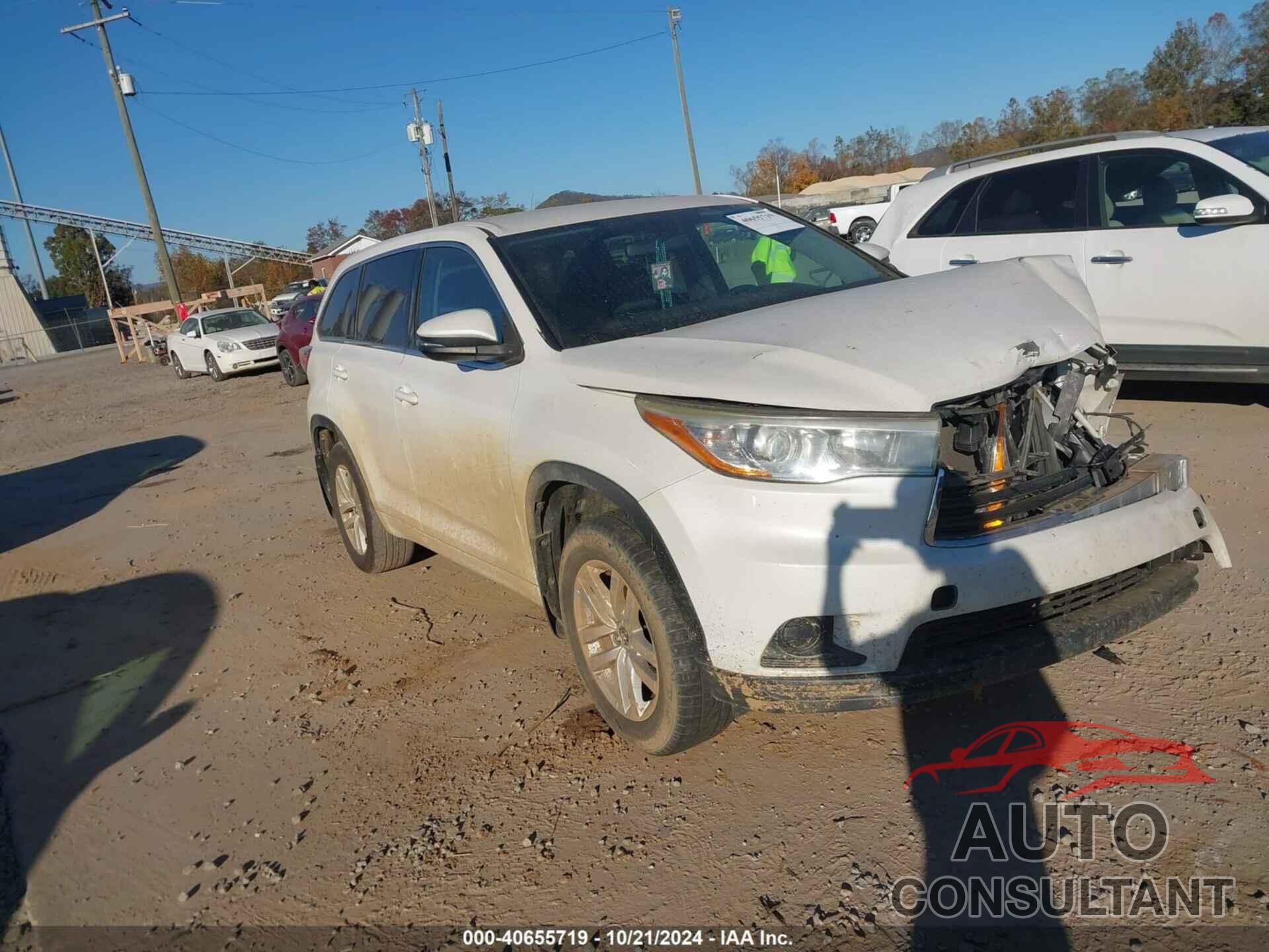 TOYOTA HIGHLANDER 2016 - 5TDBKRFH5GS256565