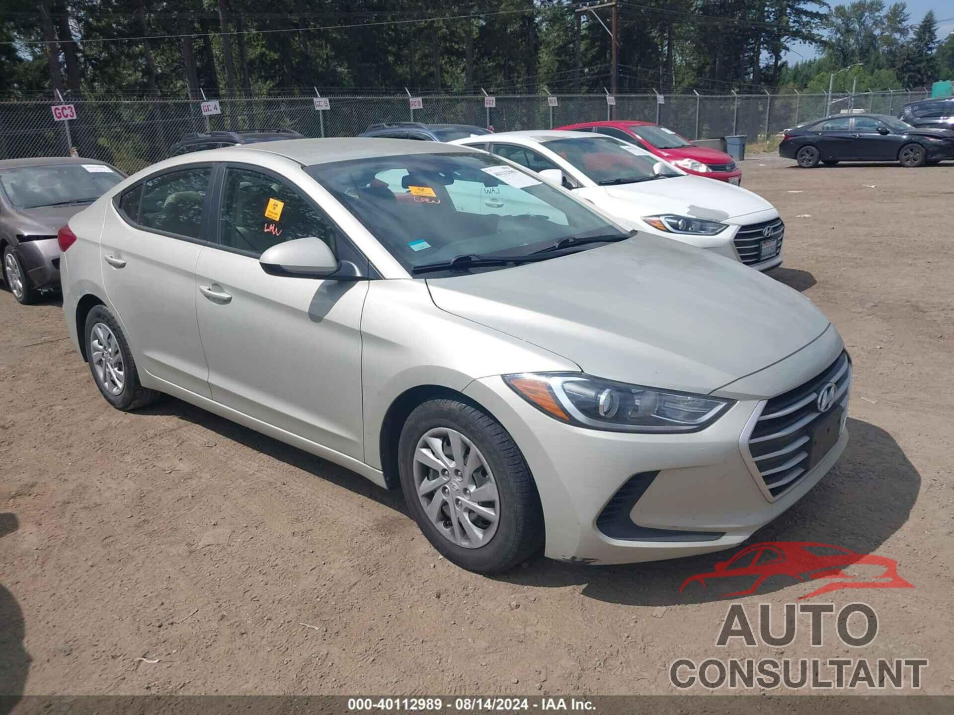 HYUNDAI ELANTRA 2017 - 5NPD74LF0HH166621