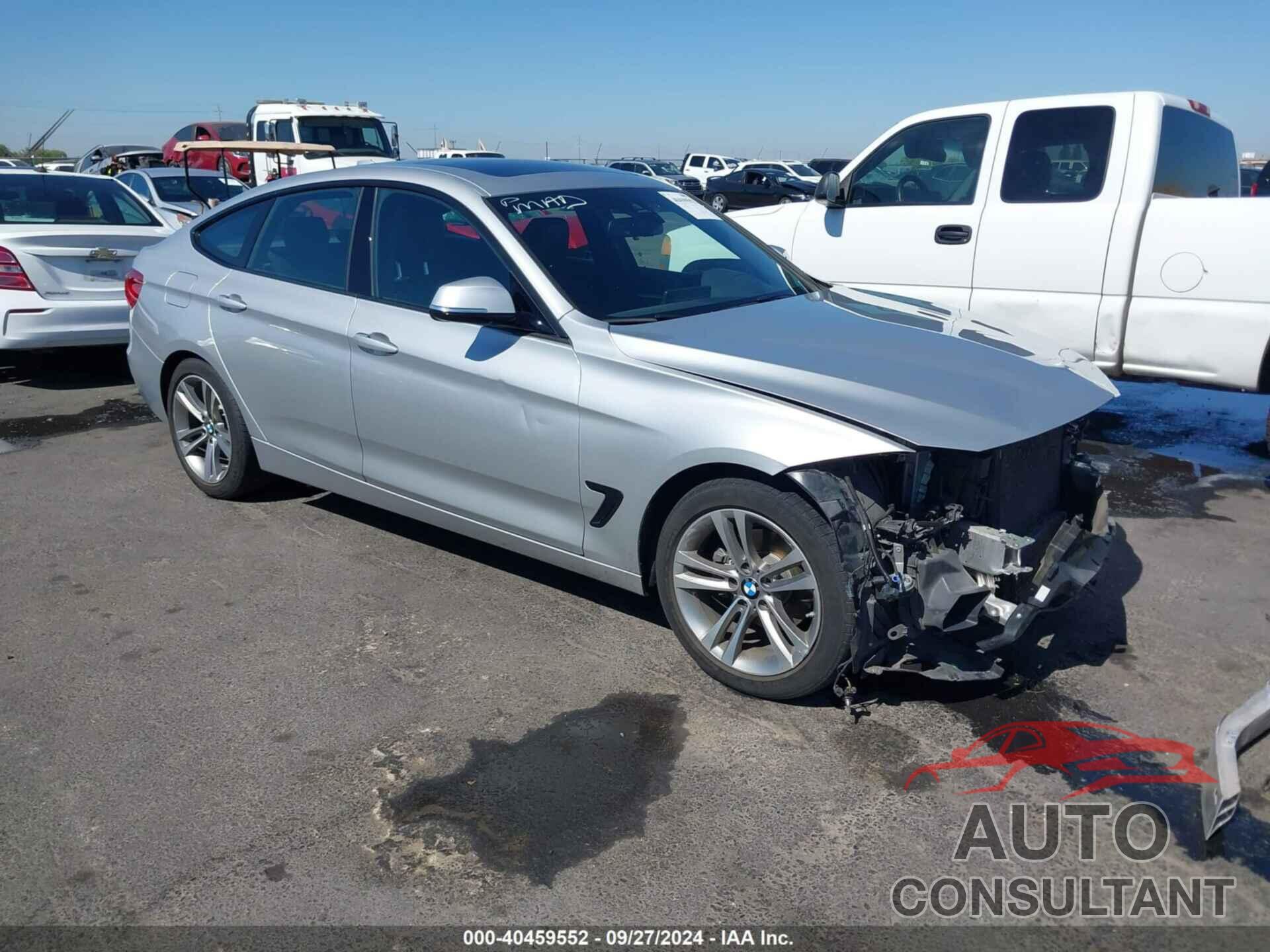 BMW 3 SERIES GRAN TURISMO 2016 - WBA8Z5C51GG501958