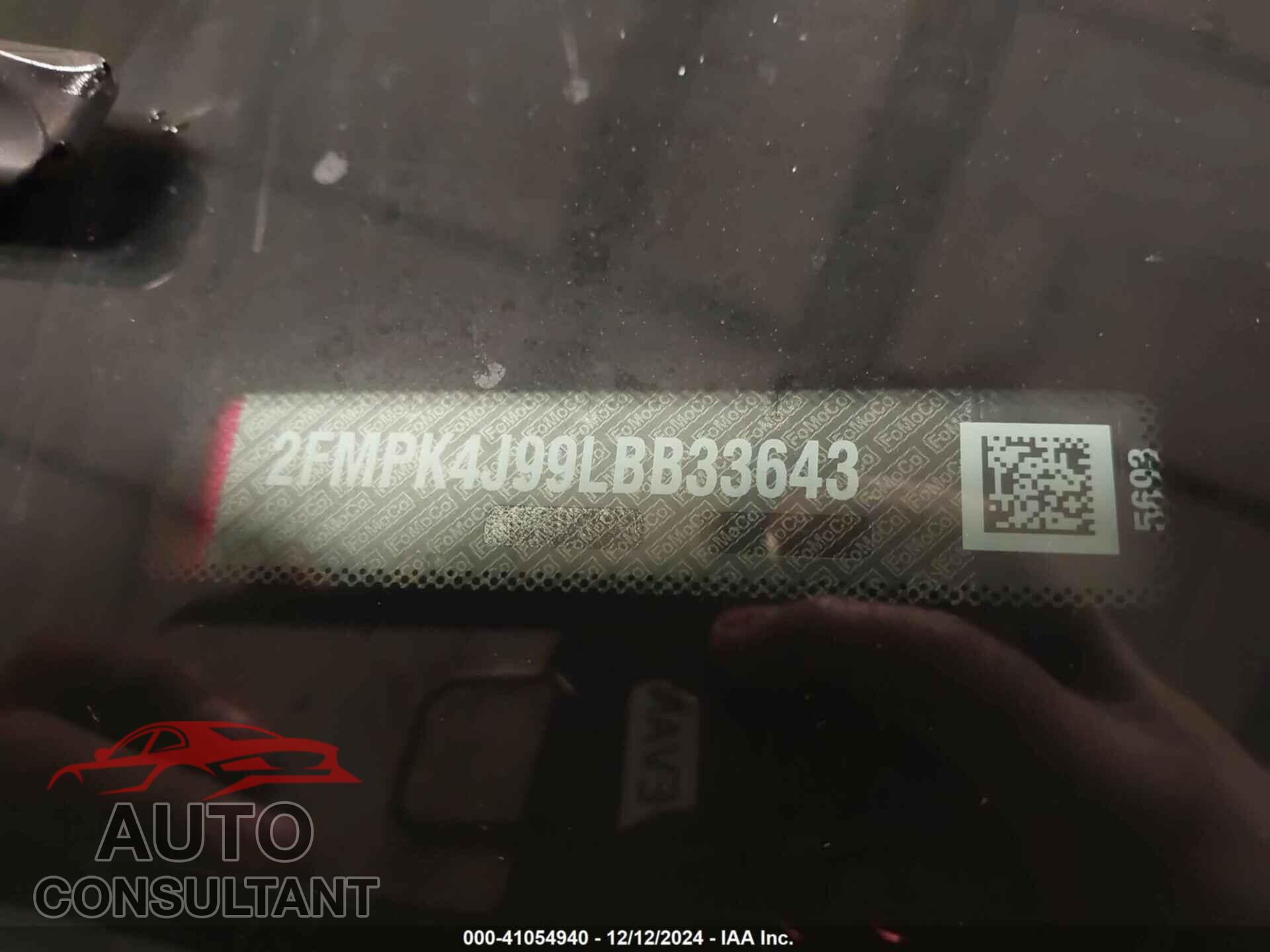 FORD EDGE 2020 - 2FMPK4J99LBB33643