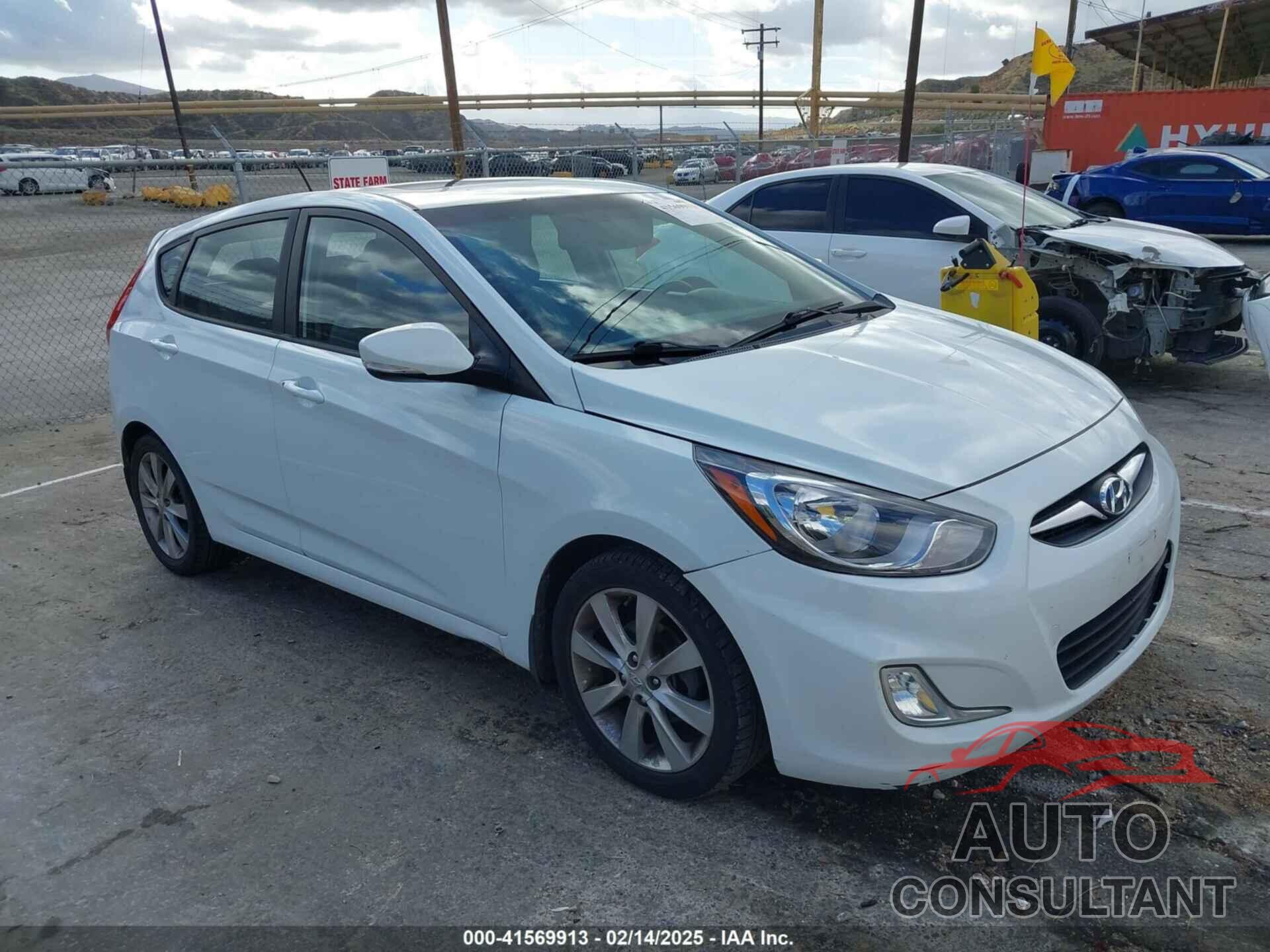 HYUNDAI ACCENT 2013 - KMHCU5AE6DU079600