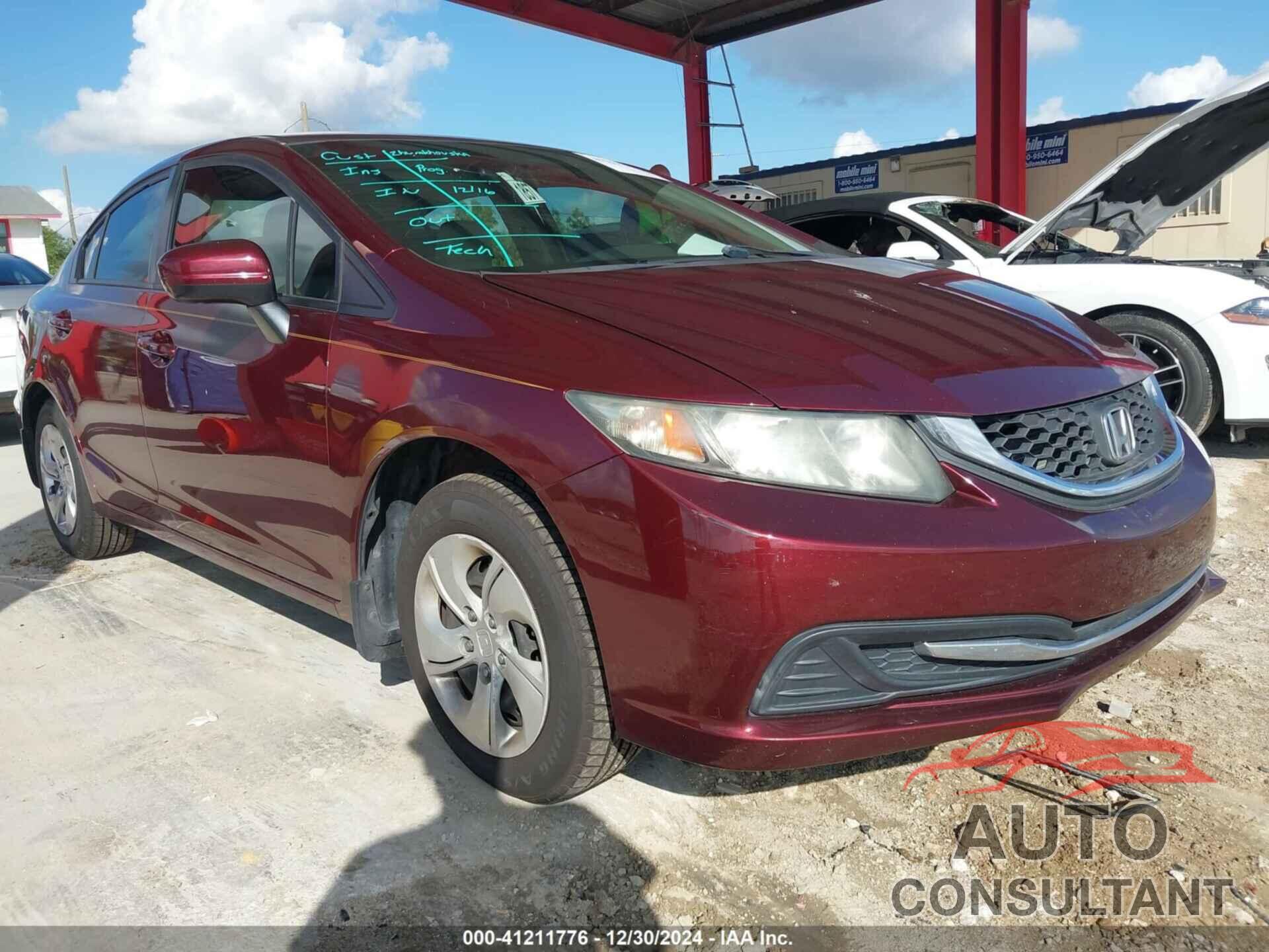 HONDA CIVIC 2014 - 19XFB2F58EE080567