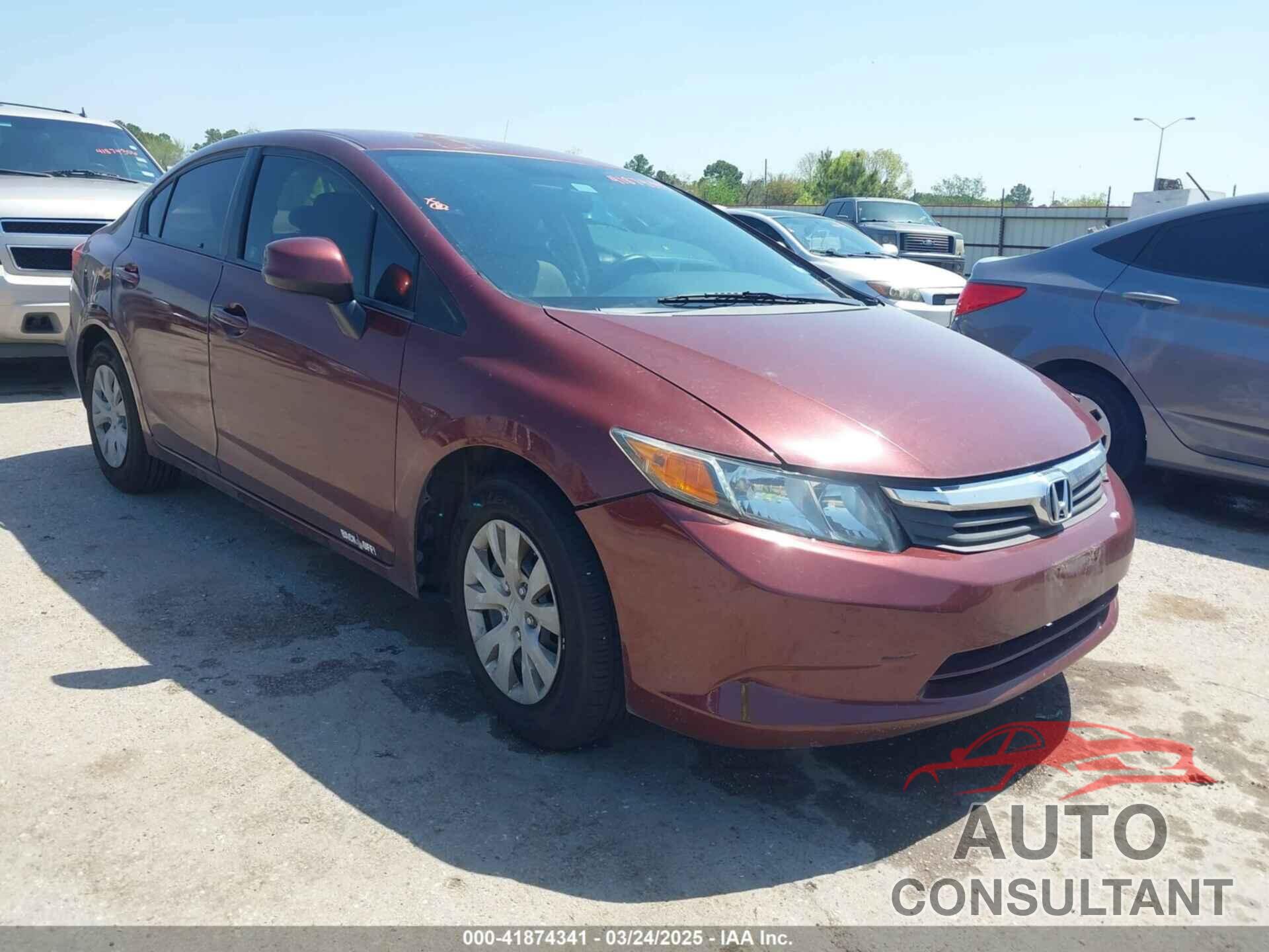 HONDA CIVIC 2012 - 2HGFB2F5XCH612873
