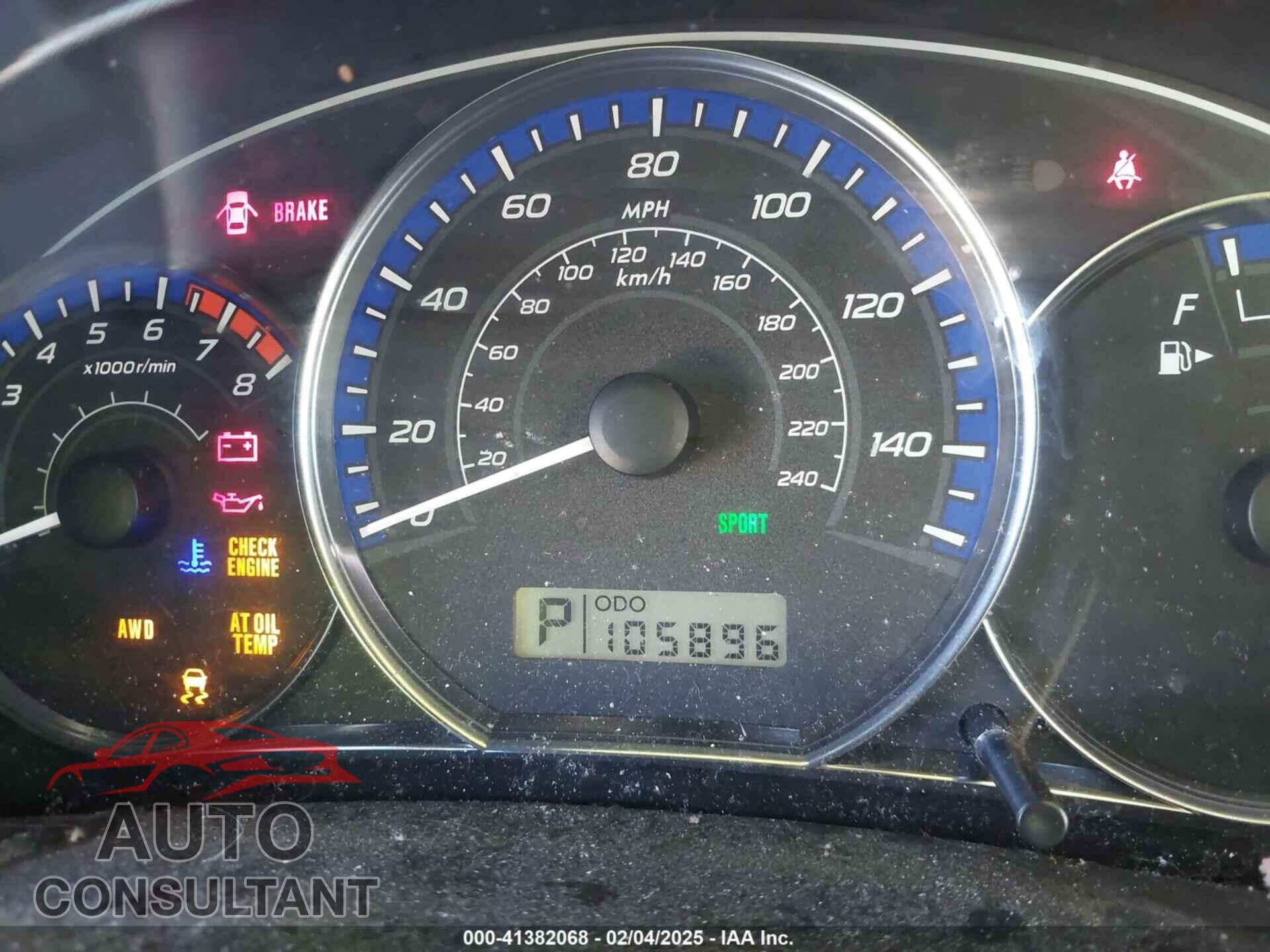 SUBARU FORESTER 2012 - JF2SHAEC5CH455976