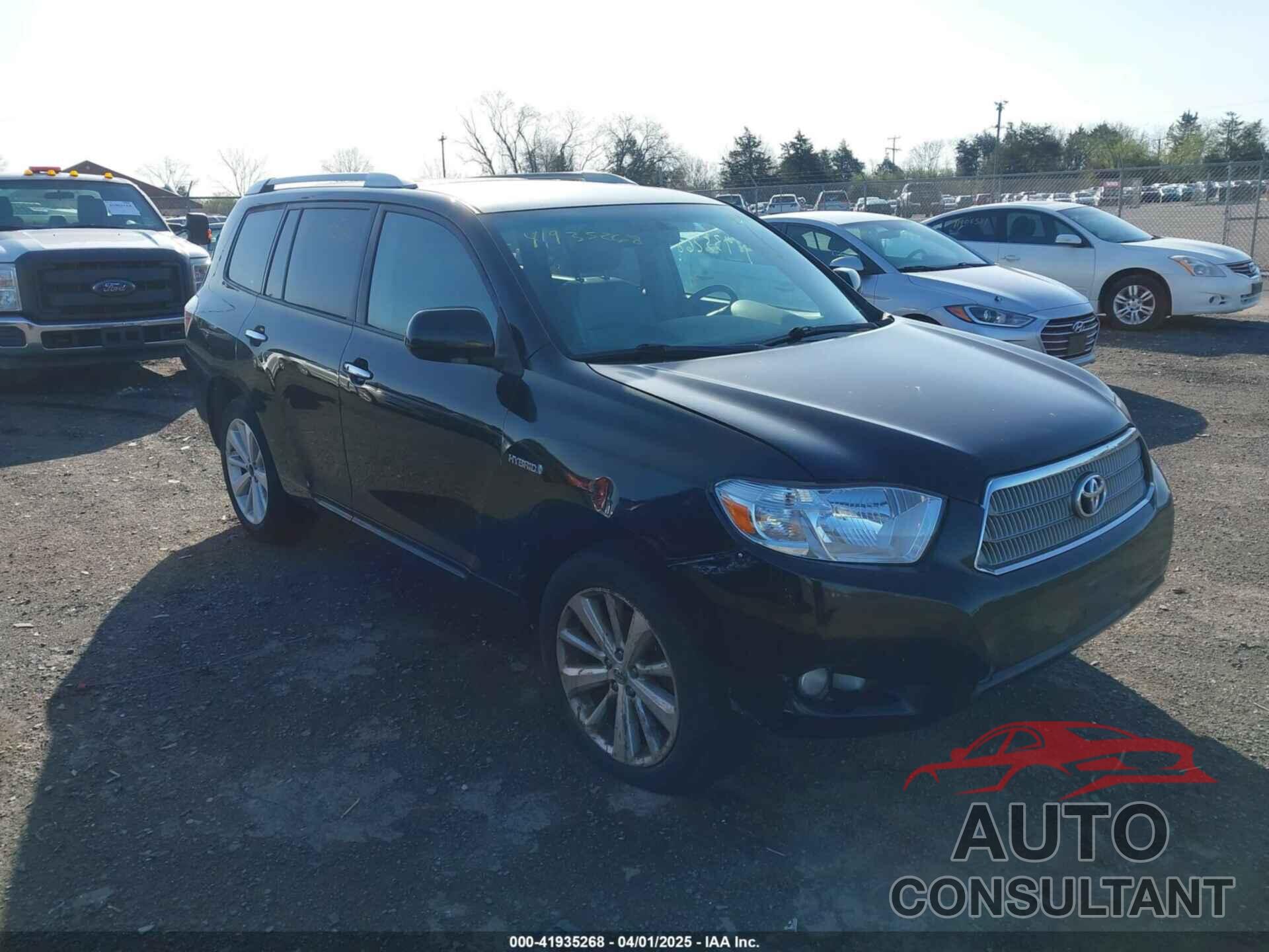 TOYOTA HIGHLANDER HYBRID 2009 - JTEEW44A692025996