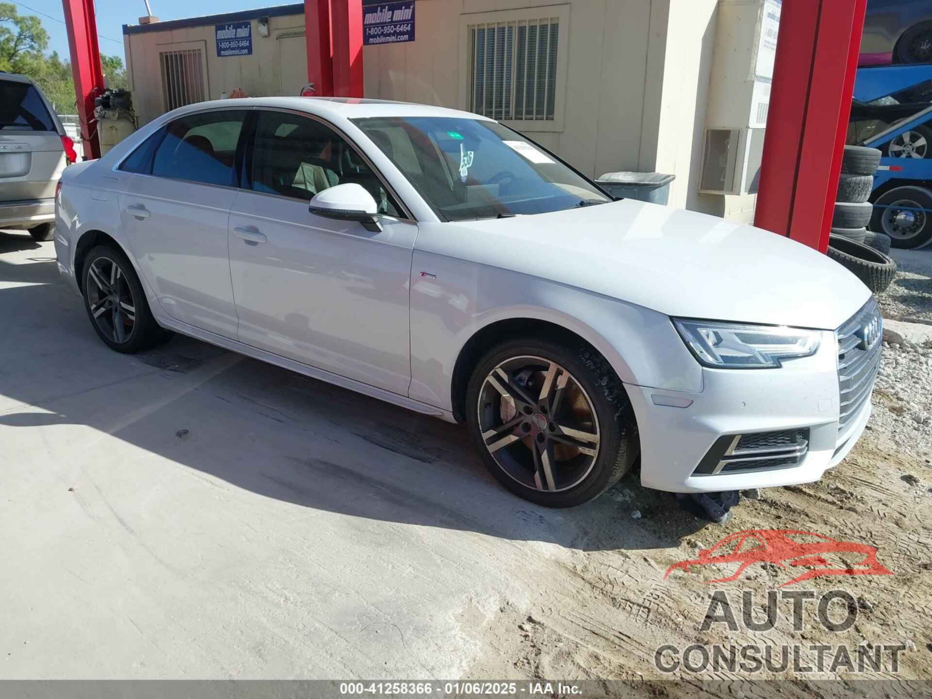 AUDI A4 2017 - WAUENAF46HN025813