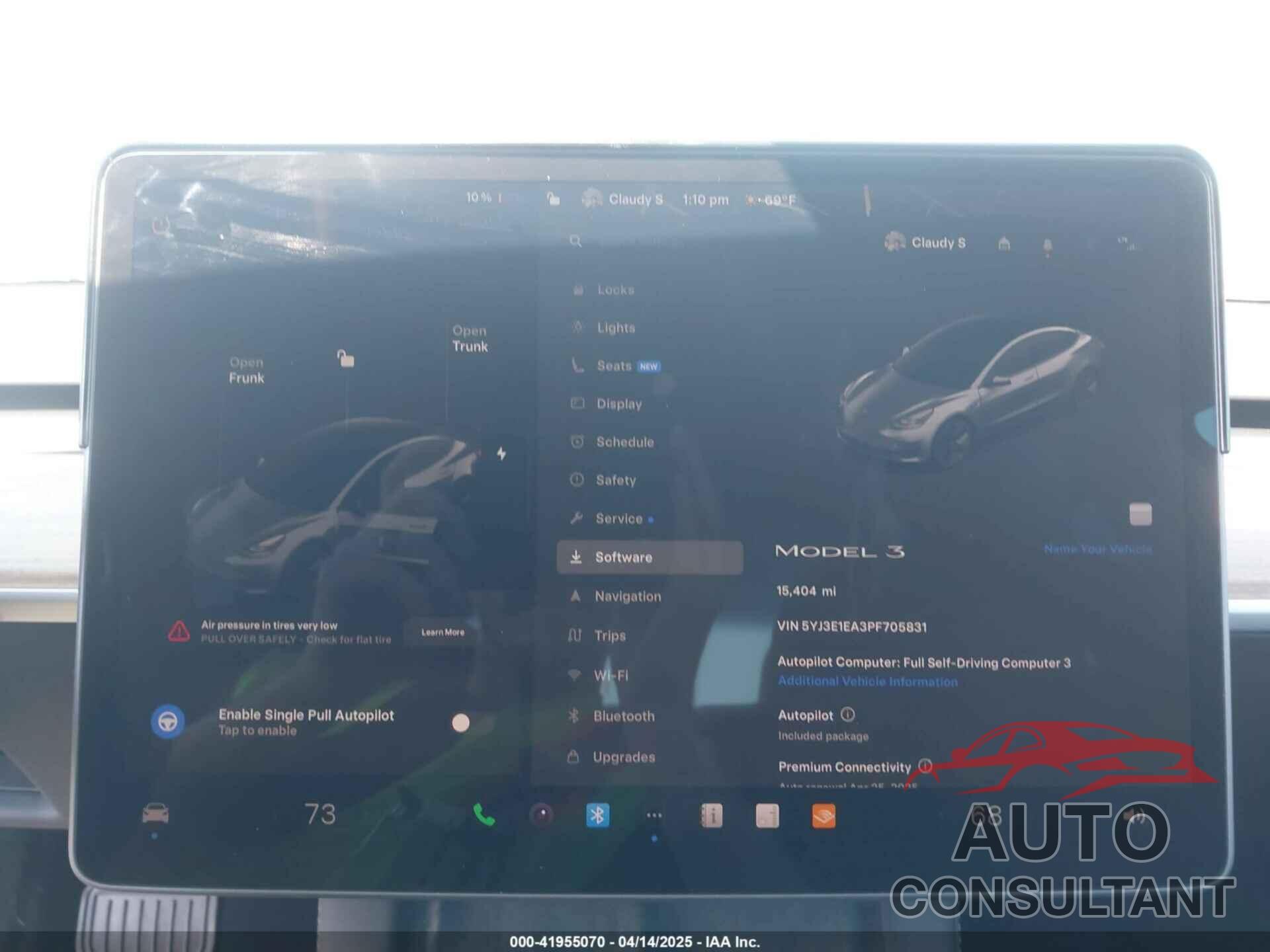 TESLA MODEL 3 2023 - 5YJ3E1EA3PF705831