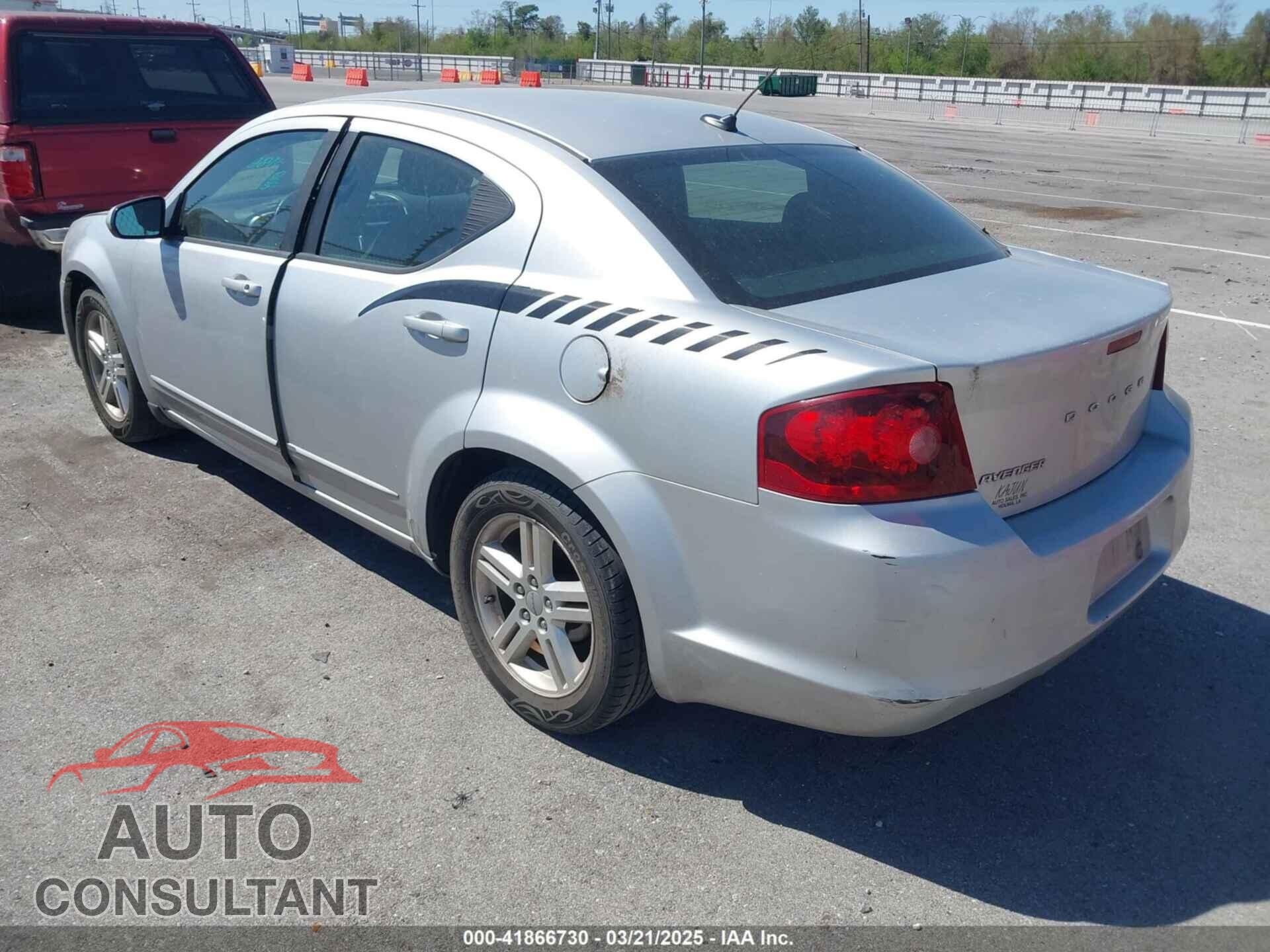 DODGE AVENGER 2012 - 1C3CDZCB5CN182020