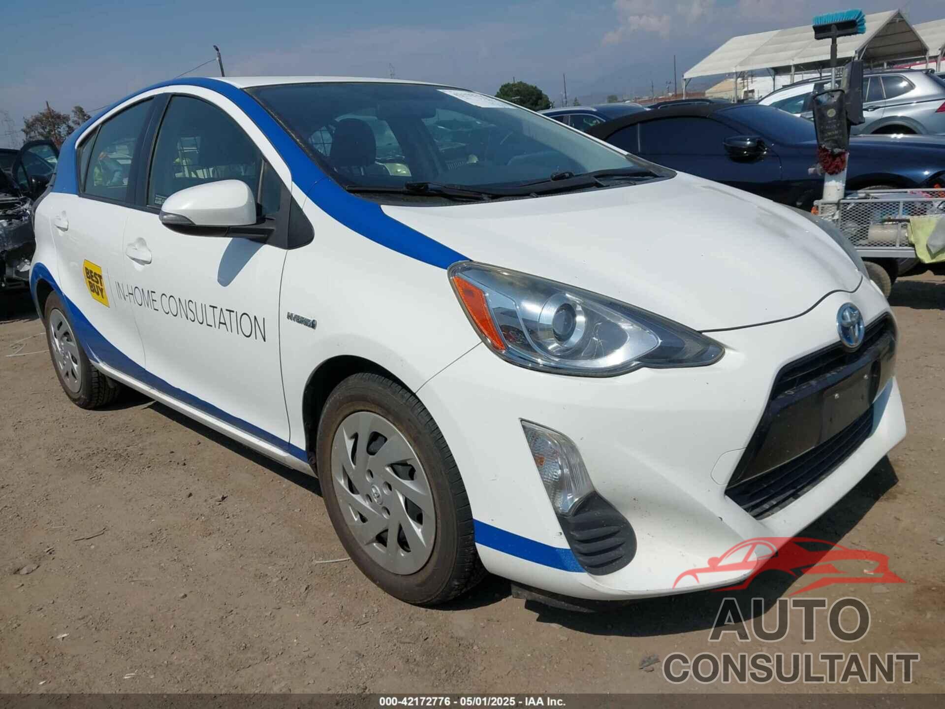 TOYOTA PRIUS C 2016 - JTDKDTB36G1121951