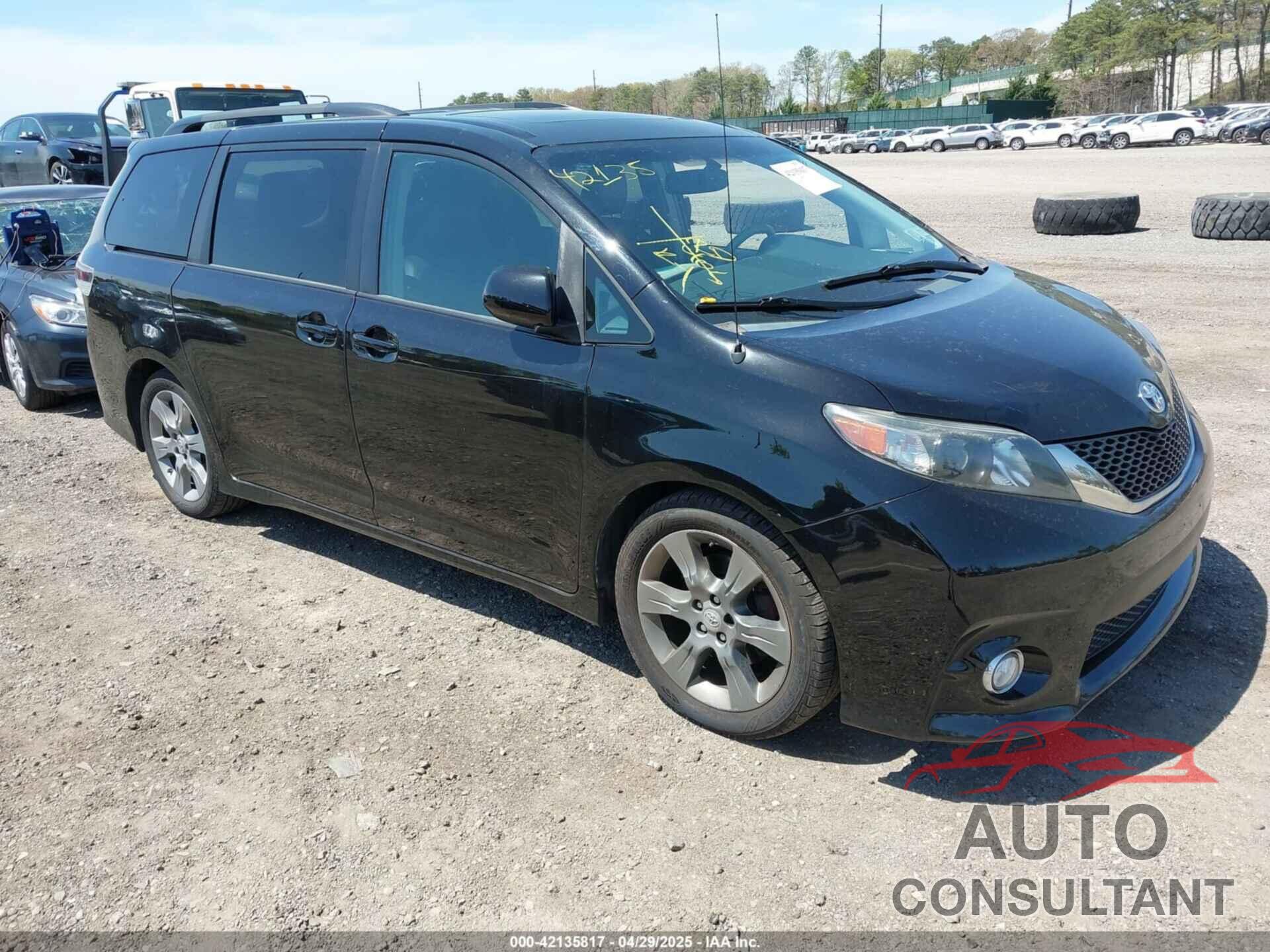 TOYOTA SIENNA 2012 - 5TDXK3DC7CS262033