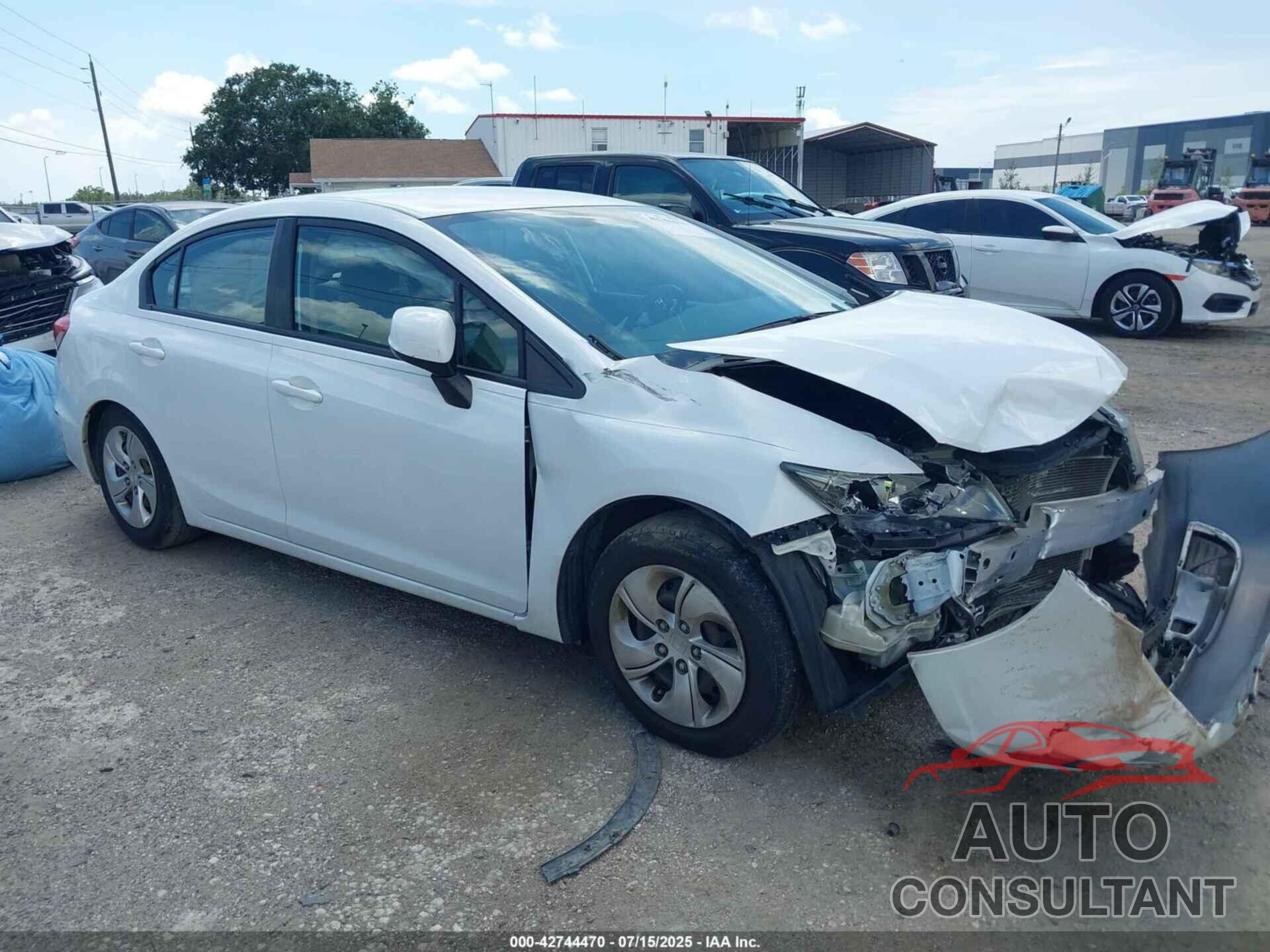 HONDA CIVIC 2013 - 2HGFB2F53DH590846