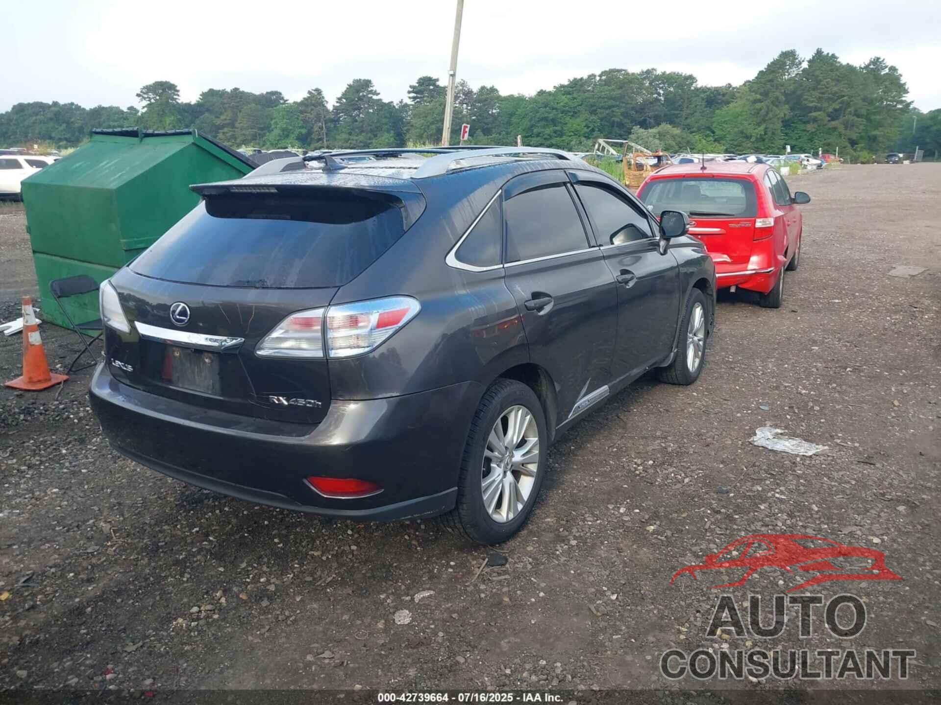 LEXUS RX 450H 2010 - JTJBC1BA2A2409762