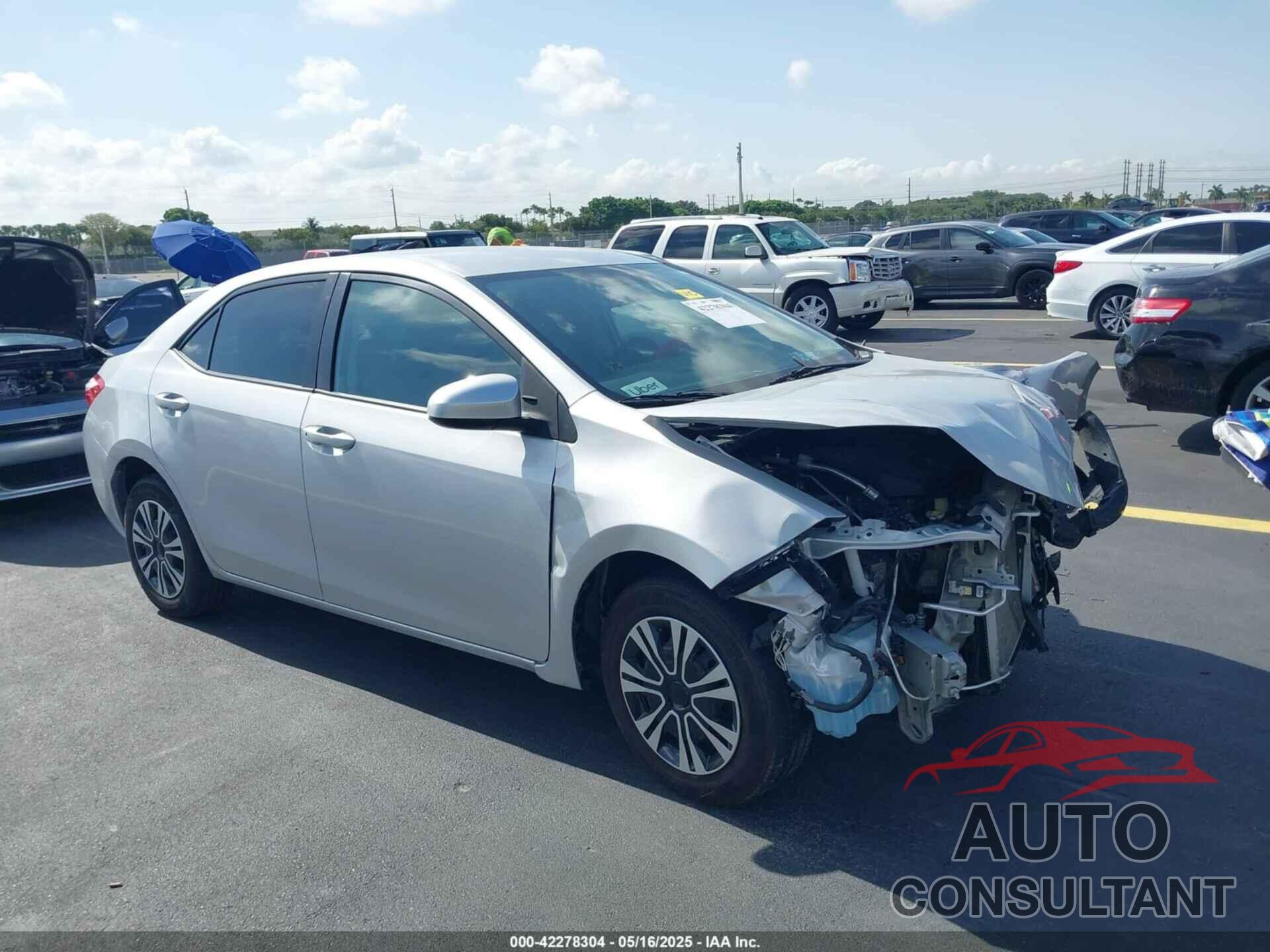 TOYOTA COROLLA 2016 - 5YFBURHE4GP416666
