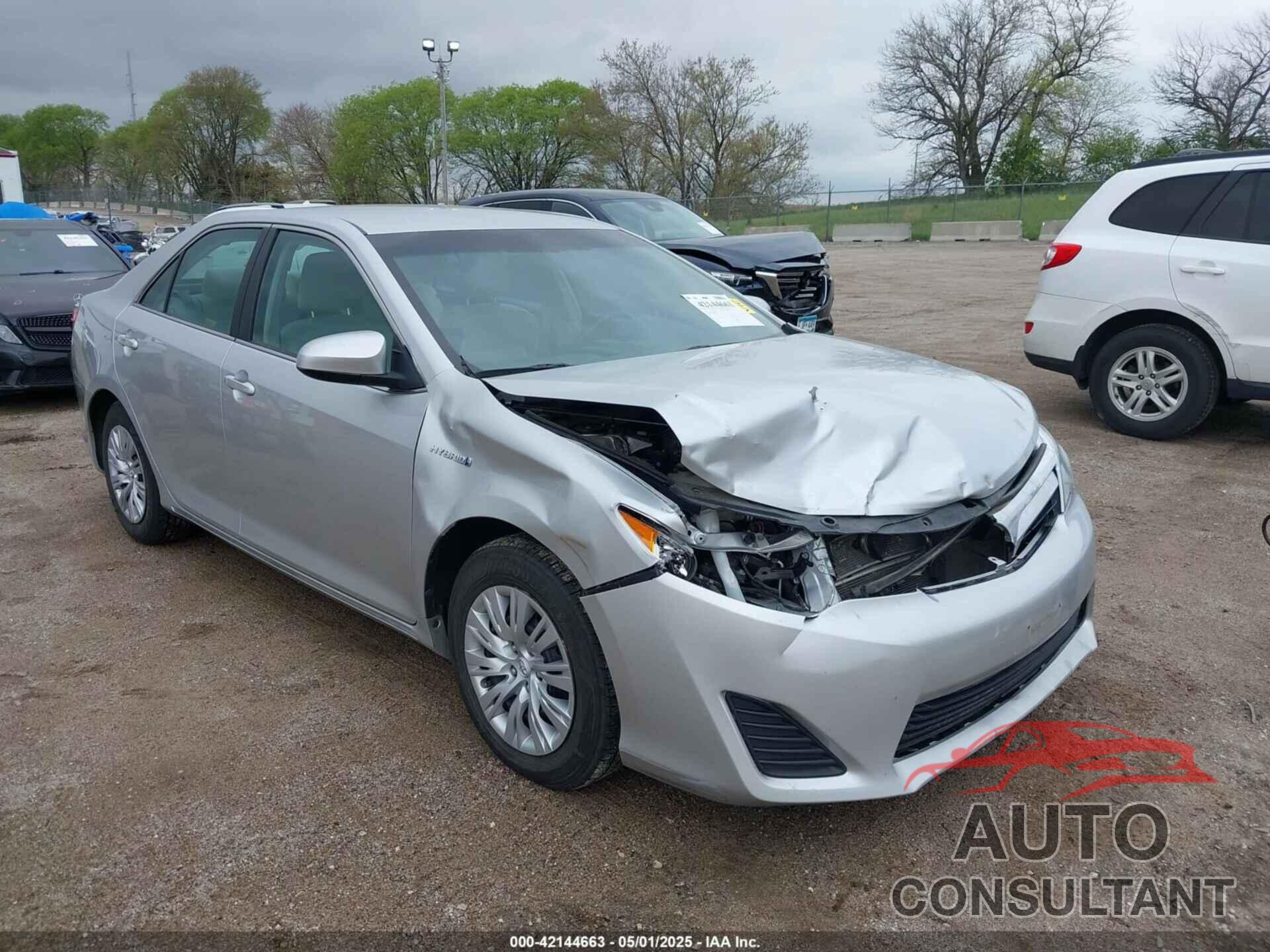 TOYOTA CAMRY HYBRID 2014 - 4T1BD1FK5EU117290
