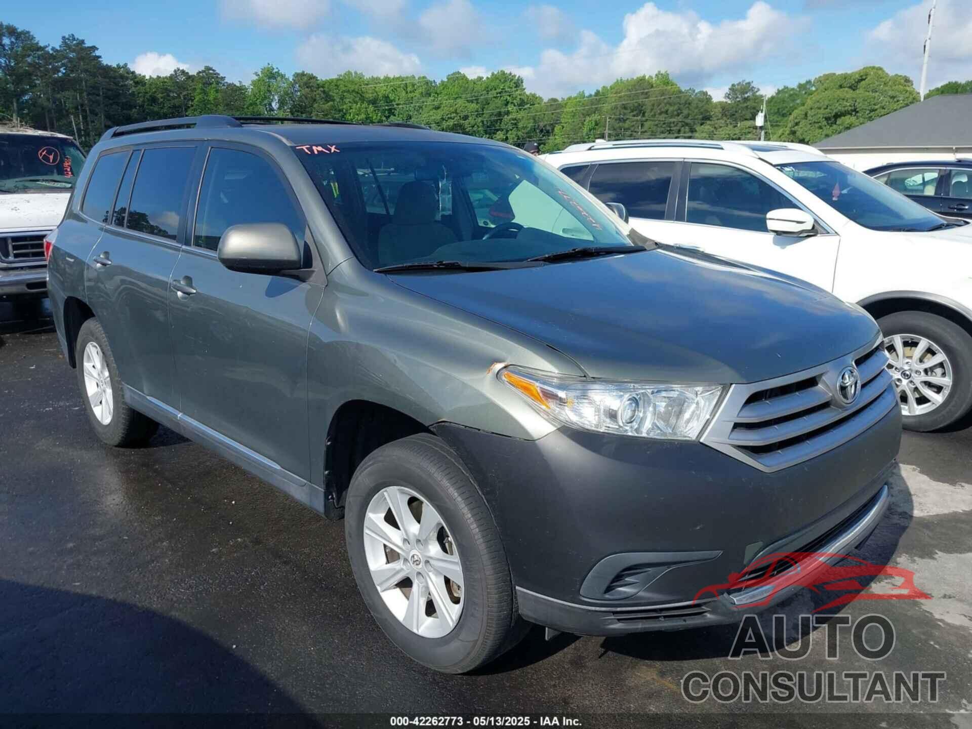 TOYOTA HIGHLANDER 2013 - 5TDZA3EH8DS032976
