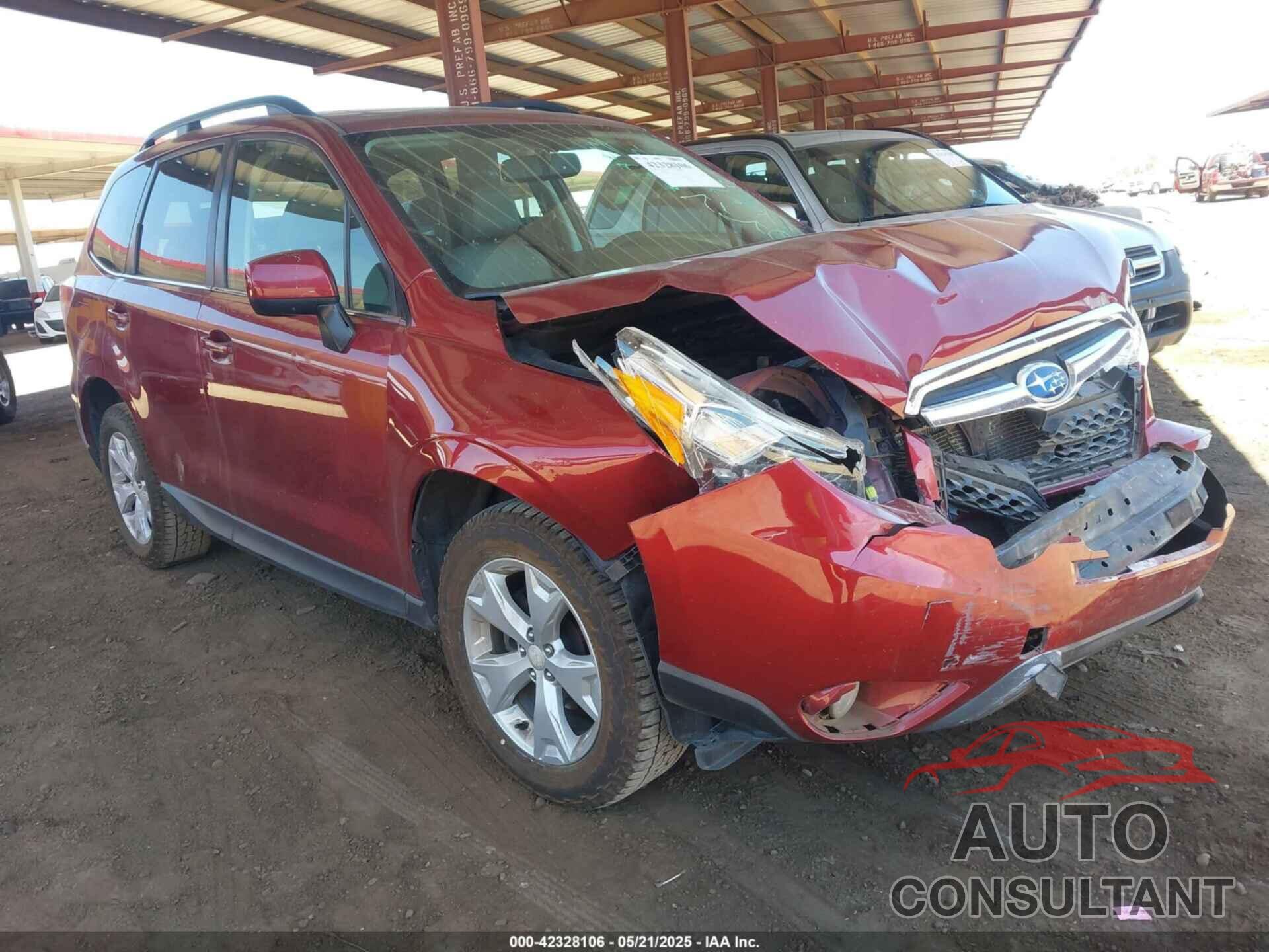 SUBARU FORESTER 2016 - JF2SJAHC7GH507498