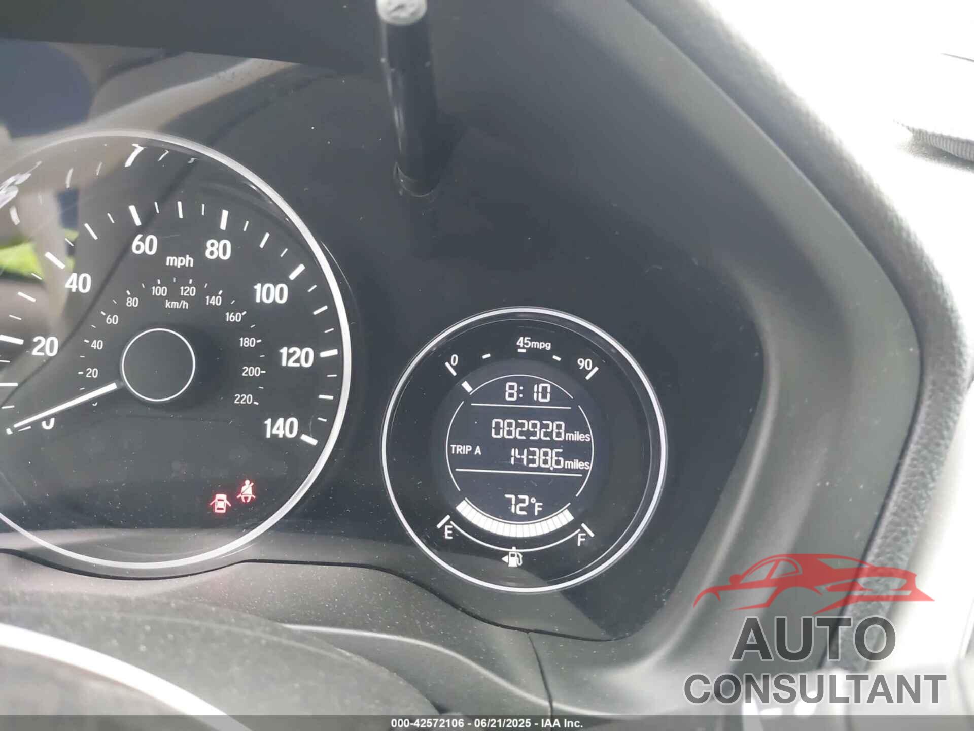 HONDA HR-V 2017 - 3CZRU5H54HG708942