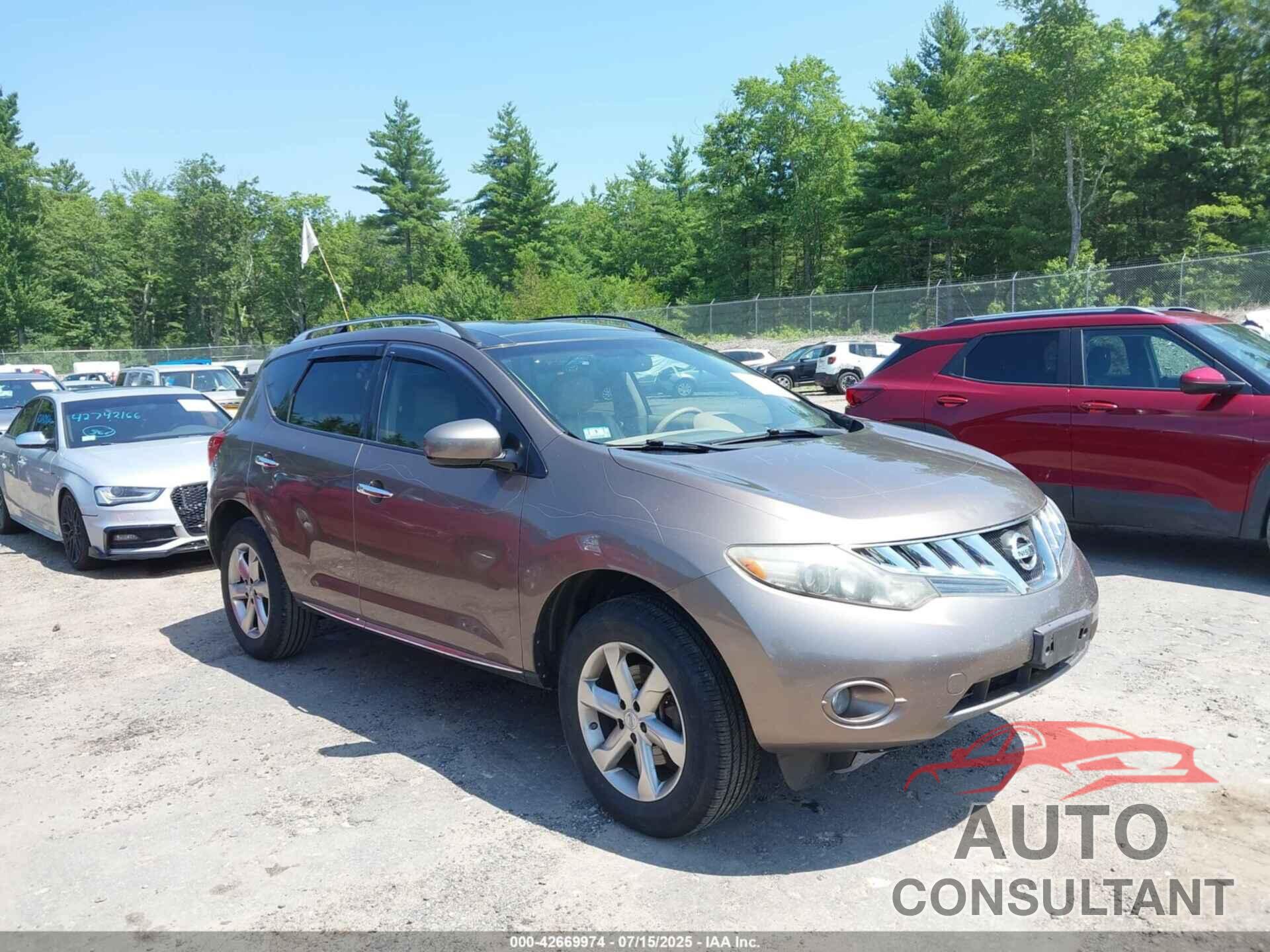 NISSAN MURANO 2010 - JN8AZ1MW3AW139931
