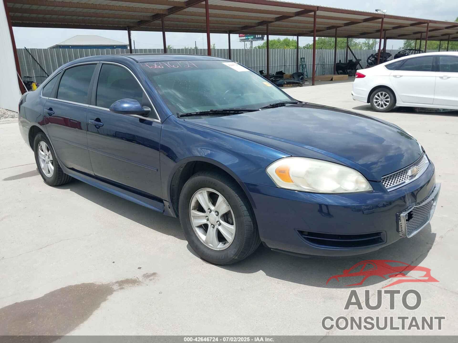 CHEVROLET IMPALA 2012 - 2G1WA5E39C1199008