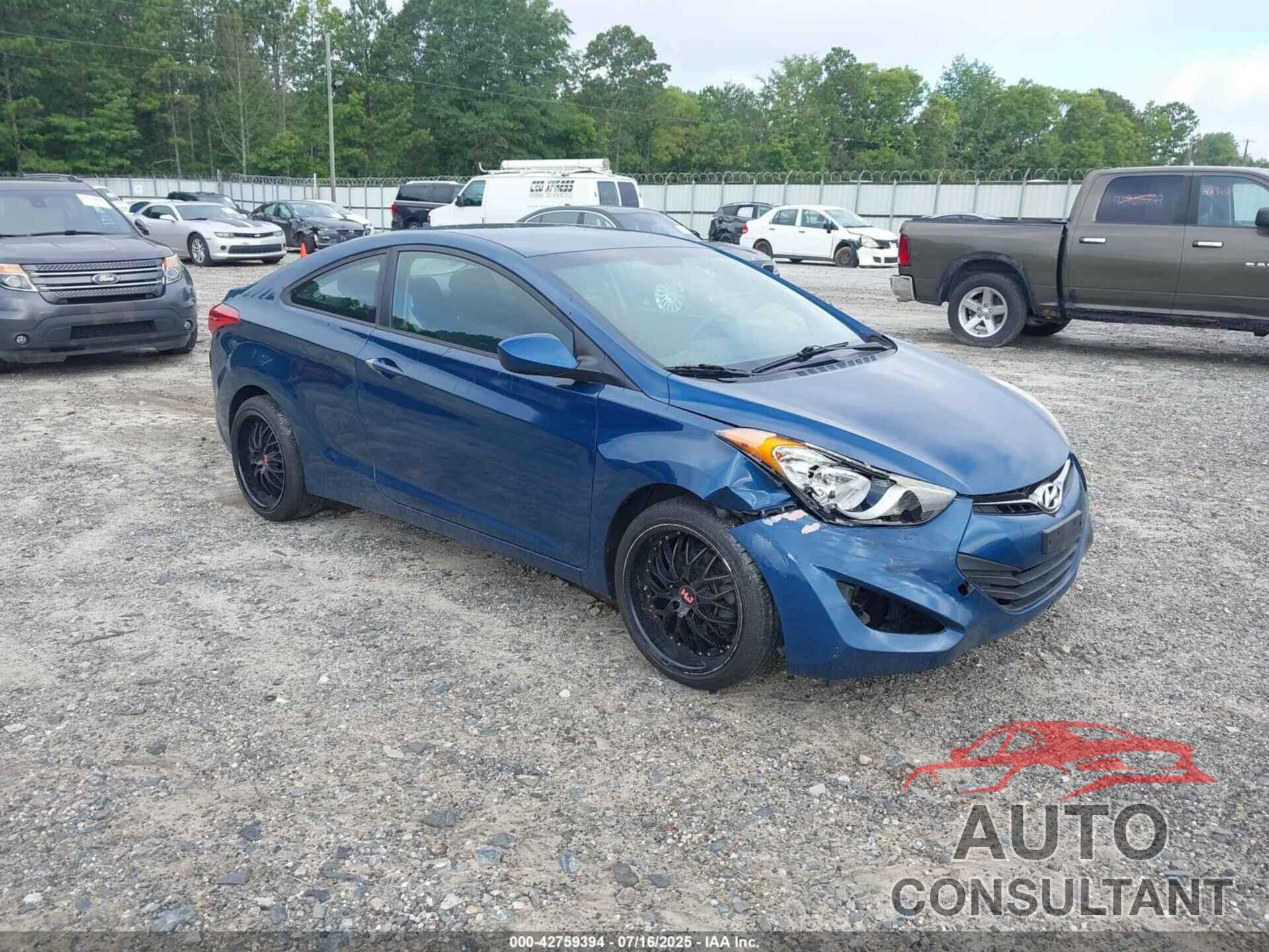 HYUNDAI ELANTRA 2013 - KMHDH6AE7DU023762