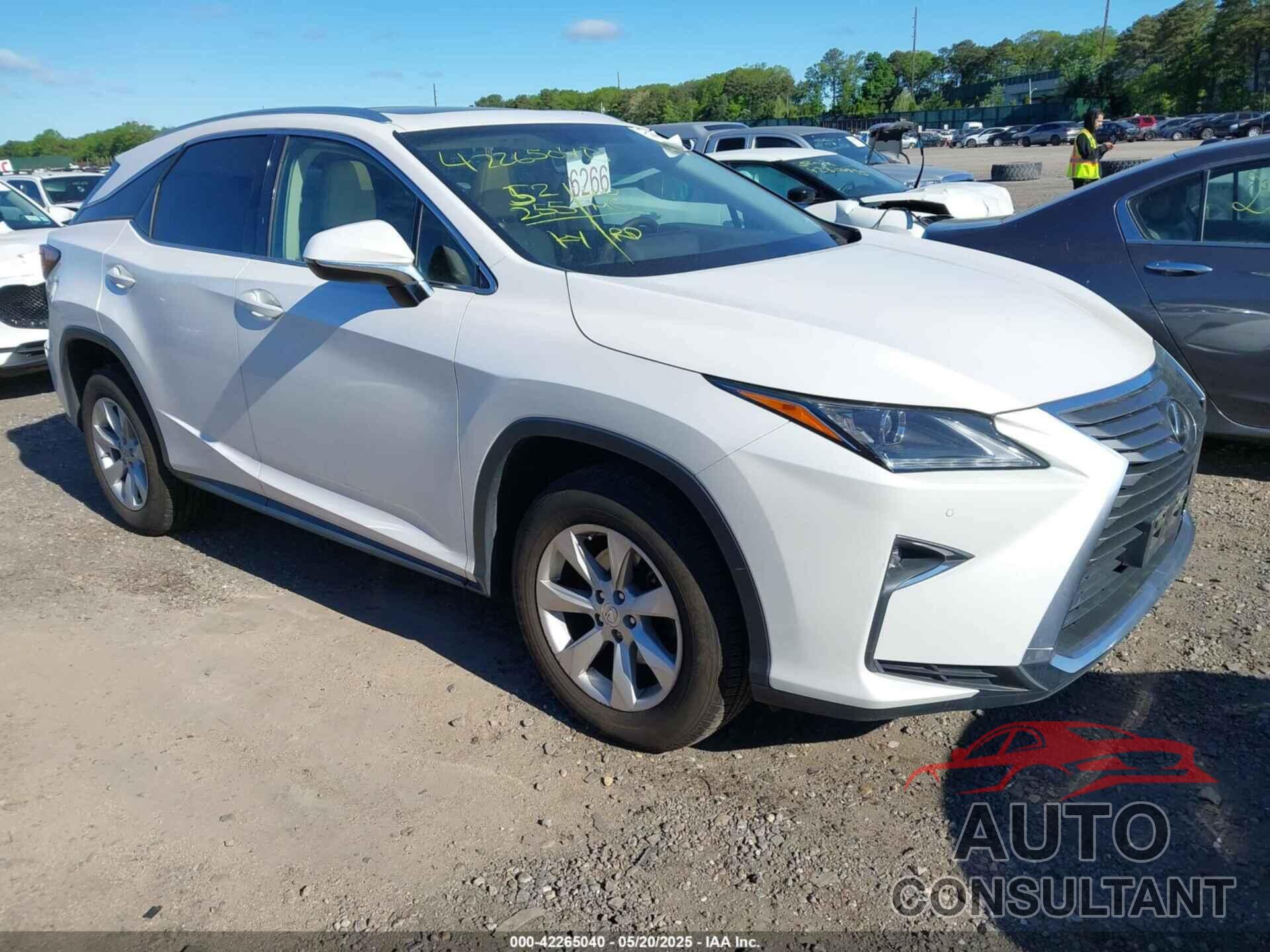 LEXUS RX 2016 - 2T2BZMCA8GC040882