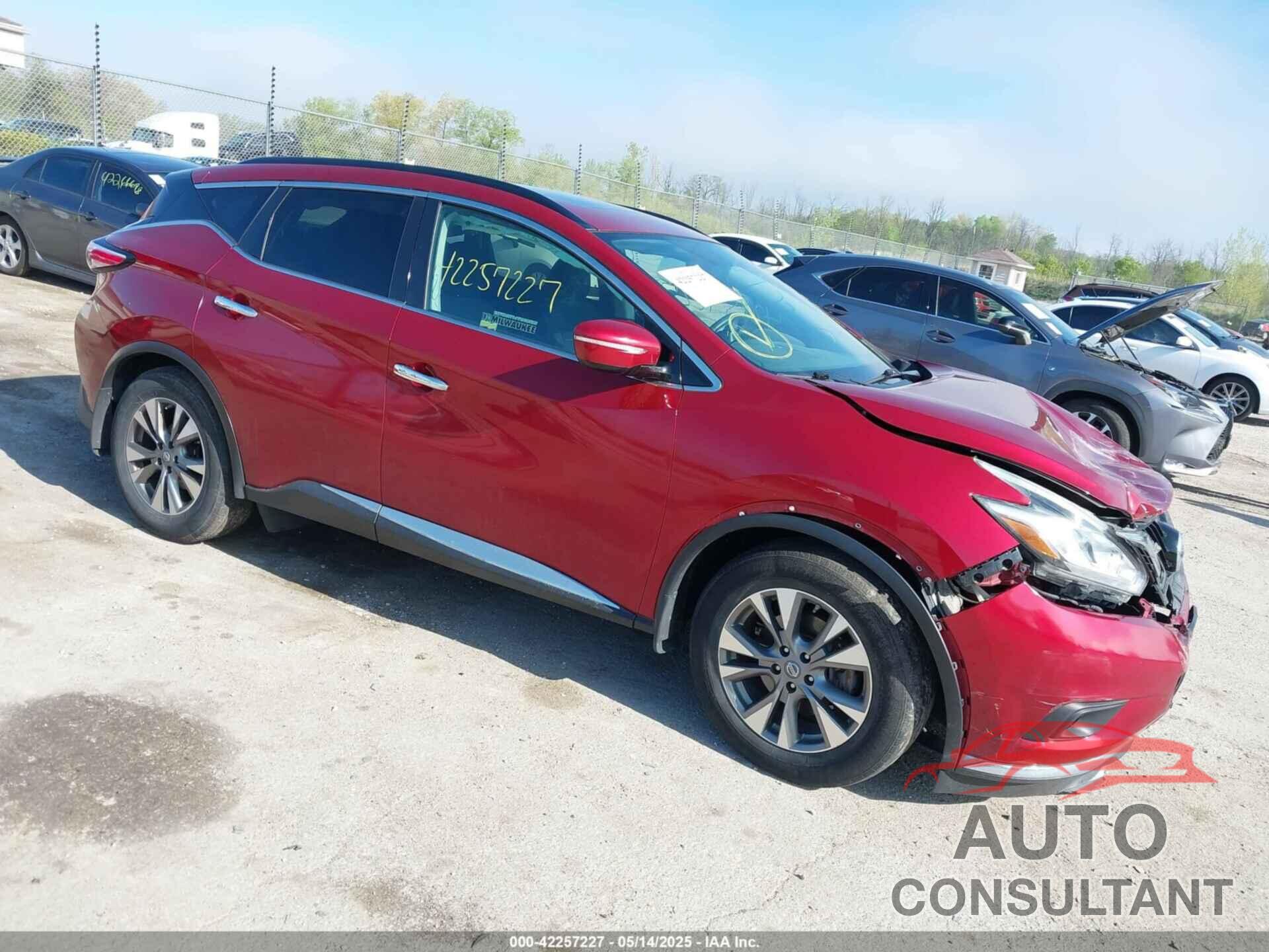 NISSAN MURANO 2015 - 5N1AZ2MHXFN244039