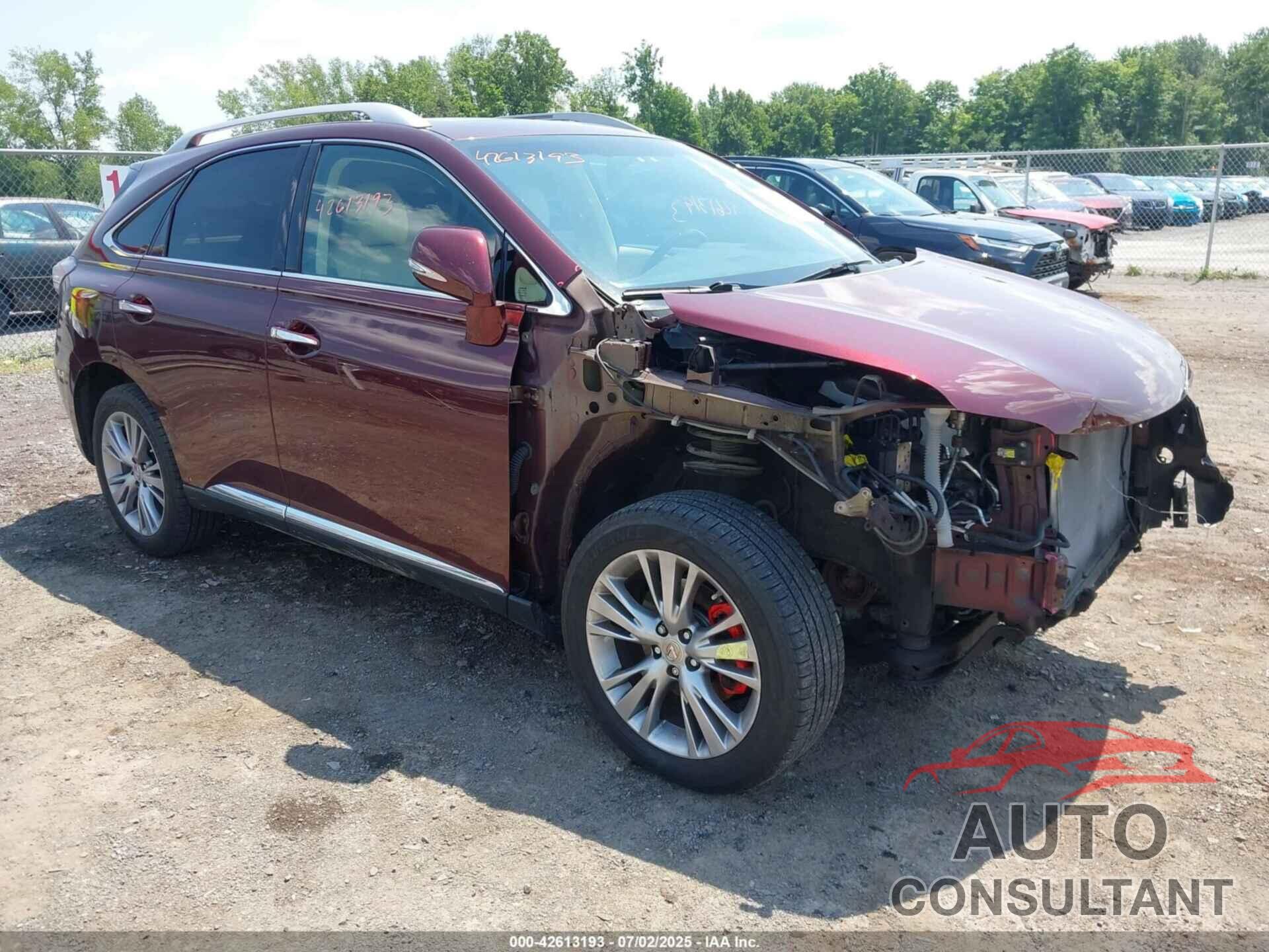 LEXUS RX 2013 - 2T2BK1BA0DC213021