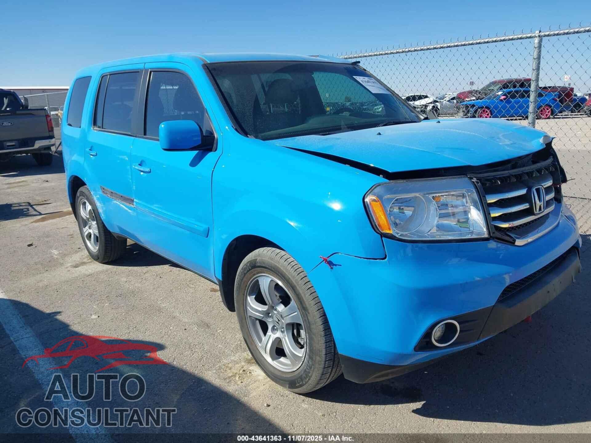 HONDA PILOT 2014 - 5FNYF3H59EB026592
