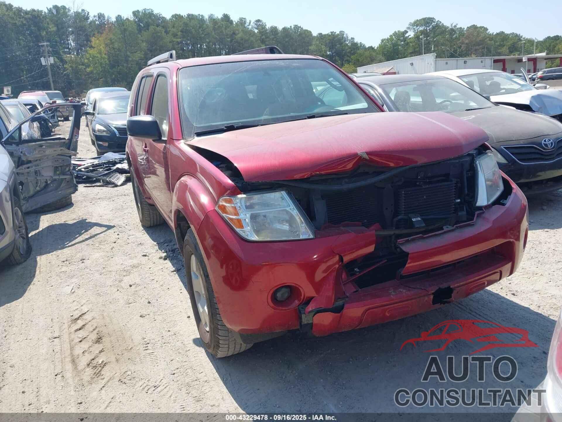 NISSAN PATHFINDER 2009 - 5N1AR18U99C615189