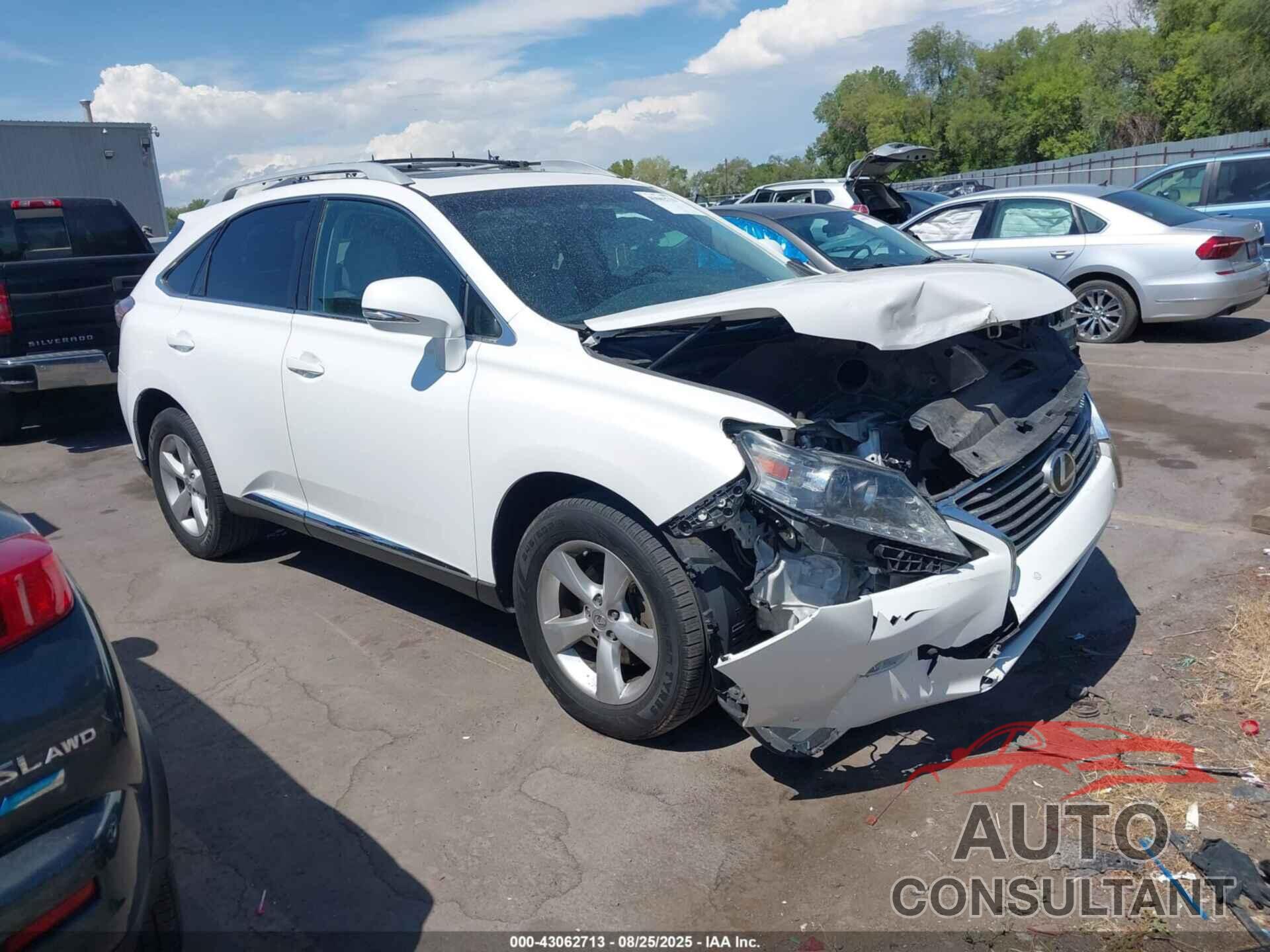 LEXUS RX 350 2013 - 2T2BK1BA2DC177316