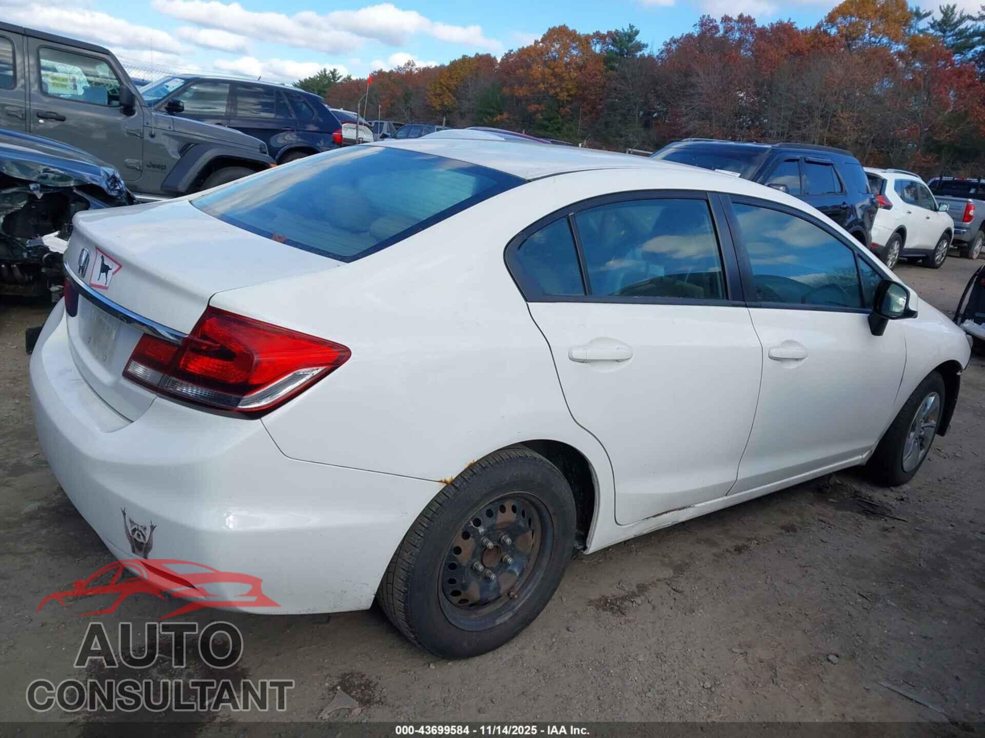 HONDA CIVIC 2013 - 2HGFB2F5XDH563255
