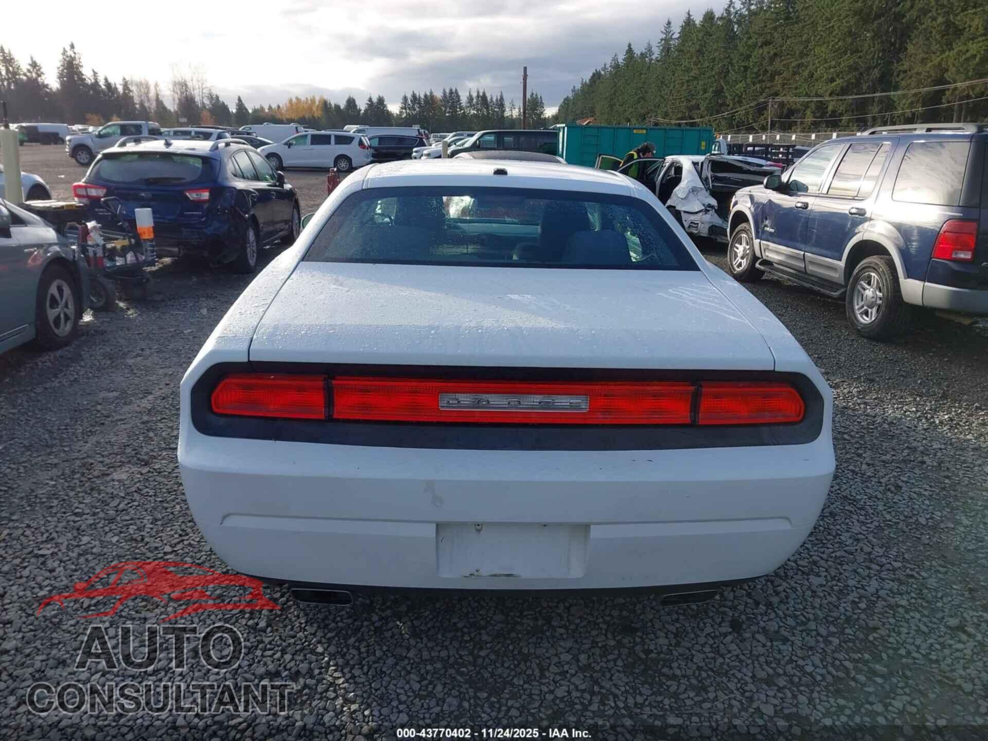 DODGE CHALLENGER 2012 - 2C3CDYAG2CH257564
