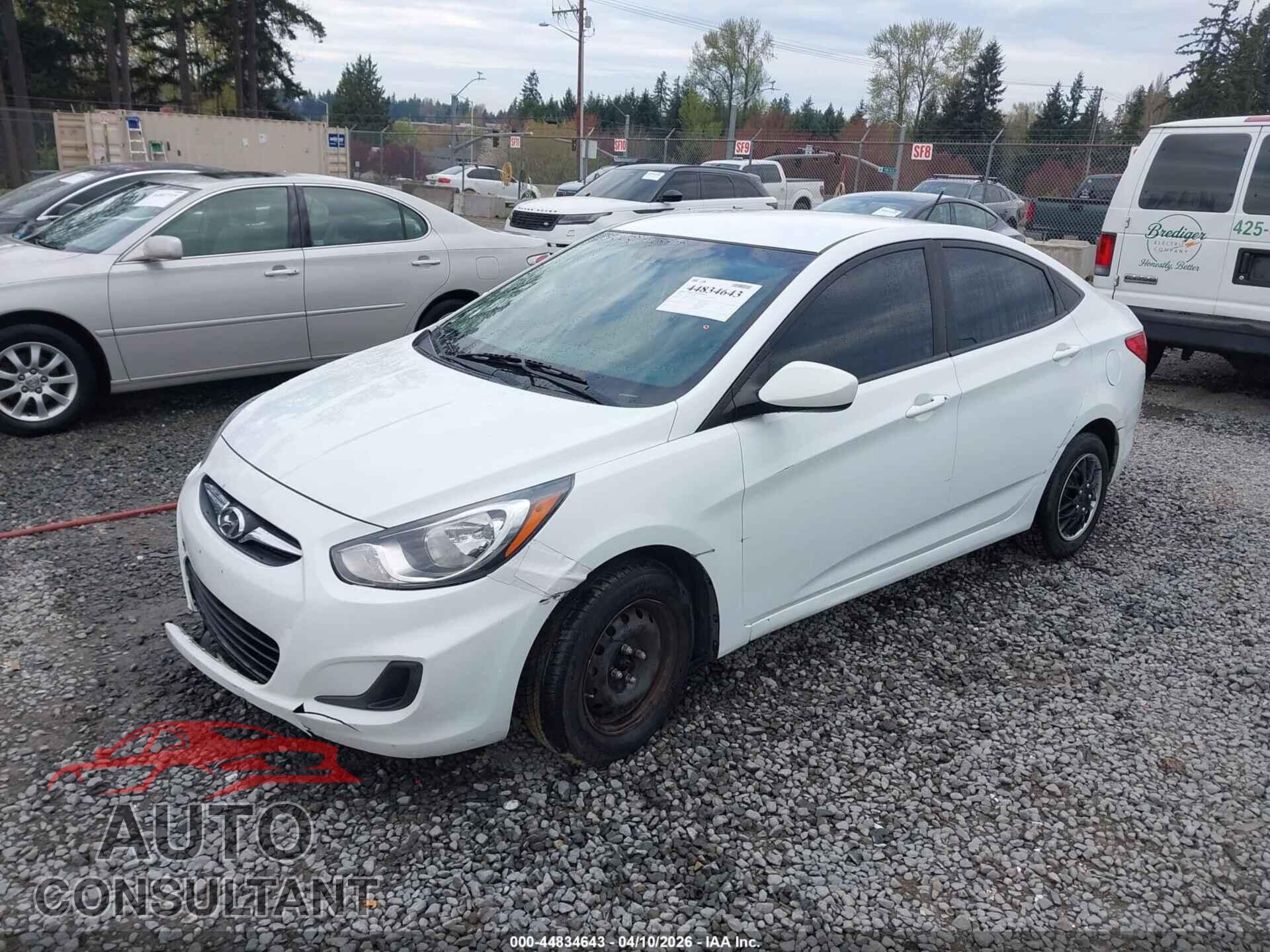 HYUNDAI ACCENT 2013 - KMHCT4AE1DU391725