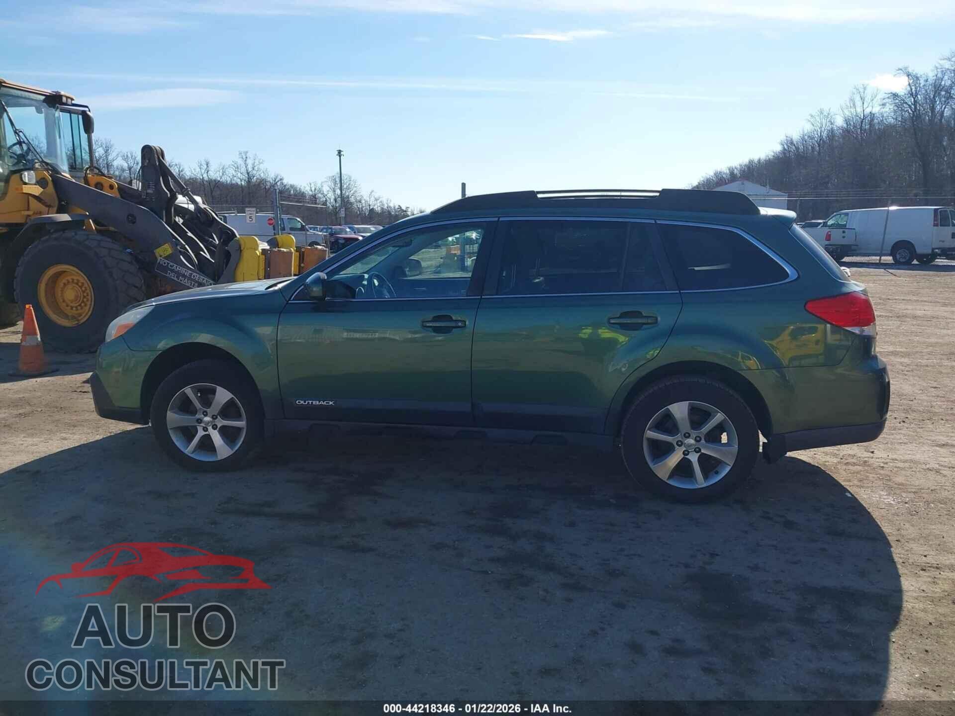 SUBARU OUTBACK 2014 - 4S4BRBLC2E3327162