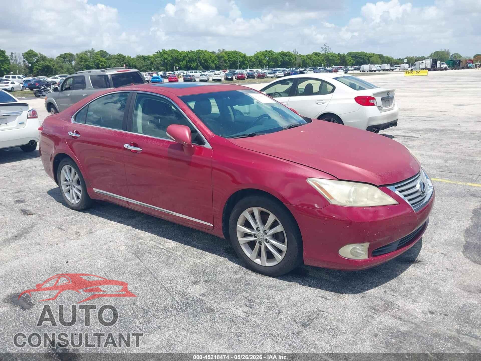 LEXUS ES 350 2010 - JTHBK1EG6A2381565
