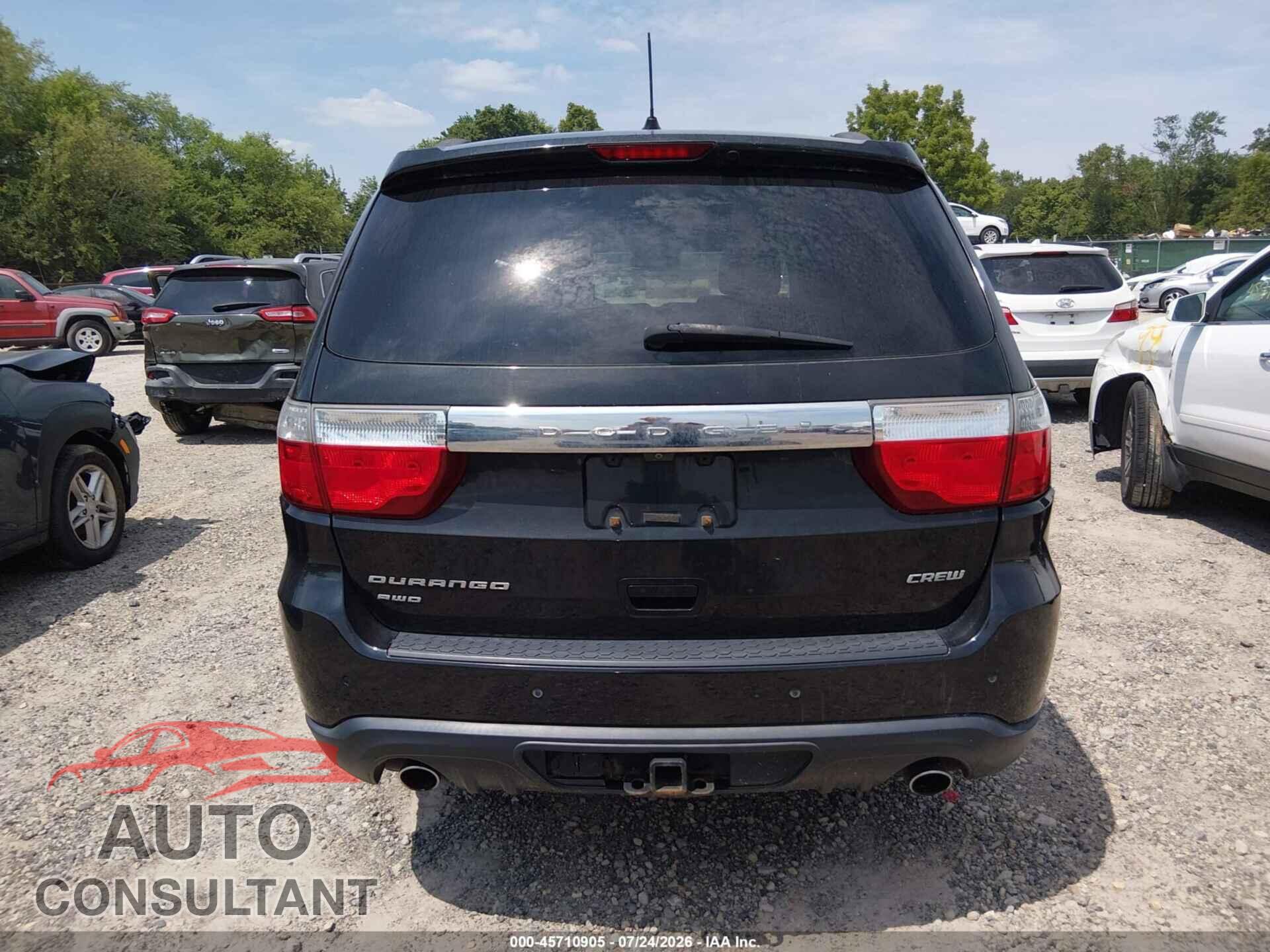 DODGE DURANGO 2012 - 1C4SDJDT4CC322747