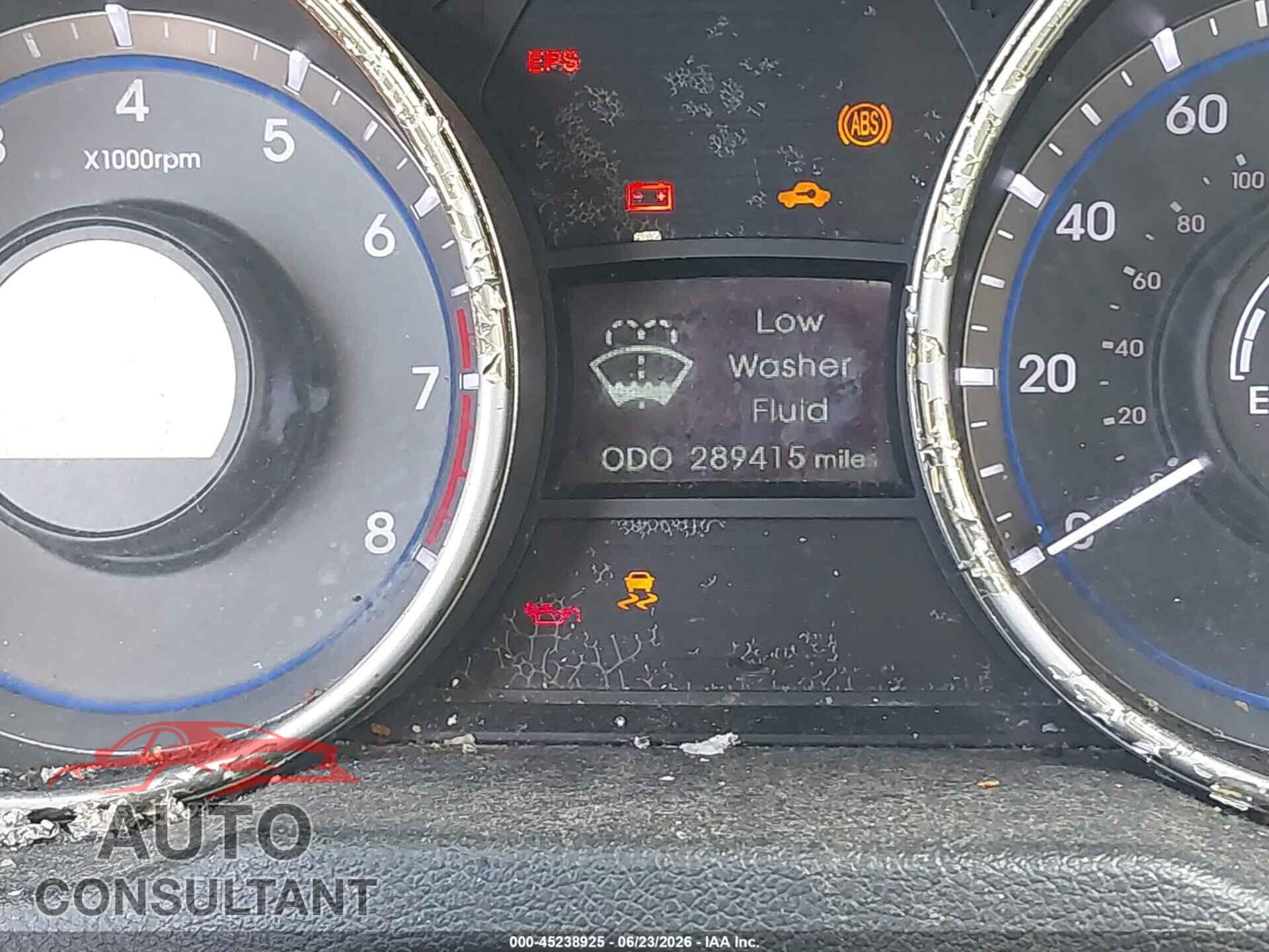 HYUNDAI SONATA 2012 - 5NPEC4AC9CH388429