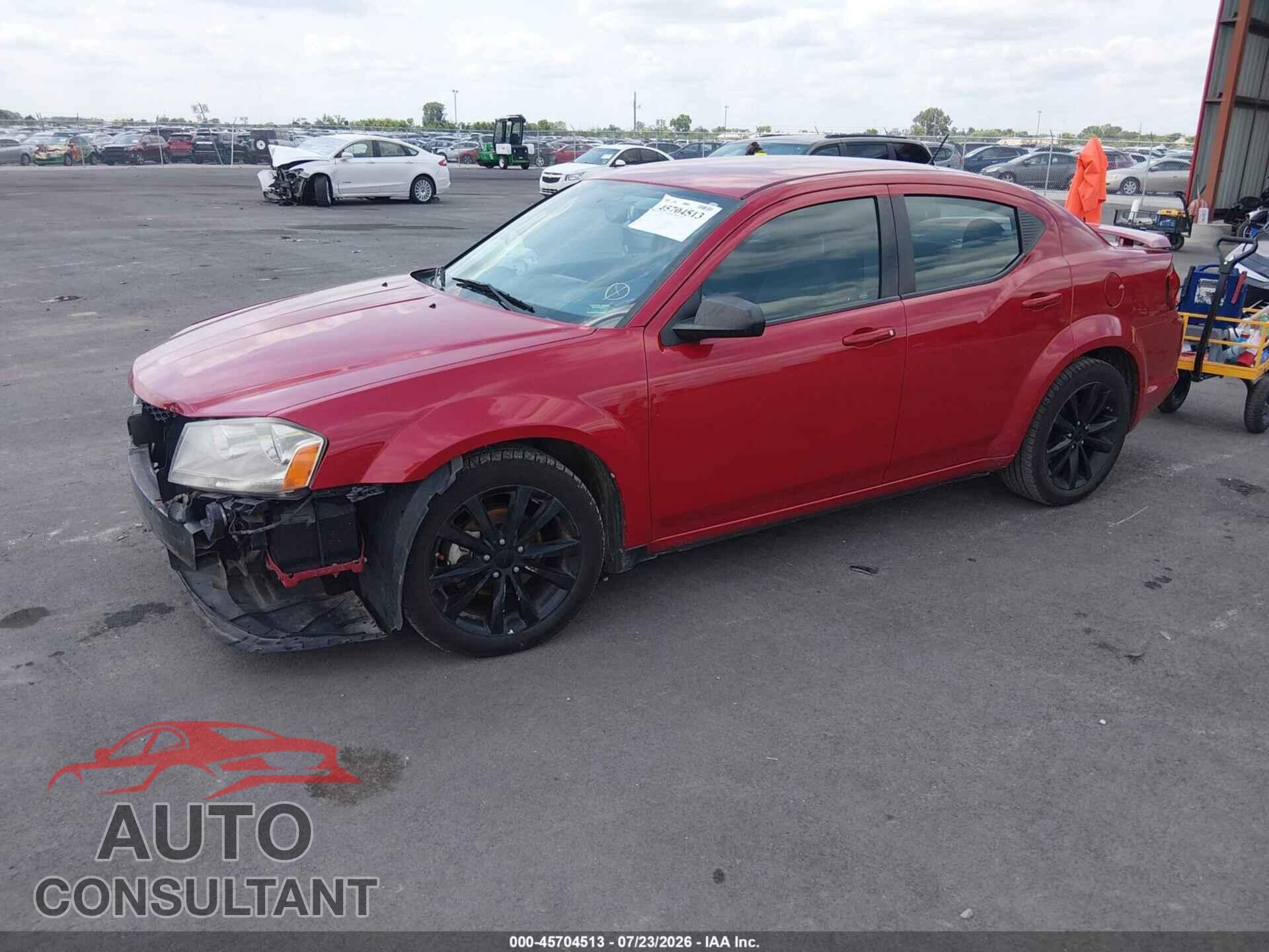 DODGE AVENGER 2013 - 1C3CDZAG6DN757614