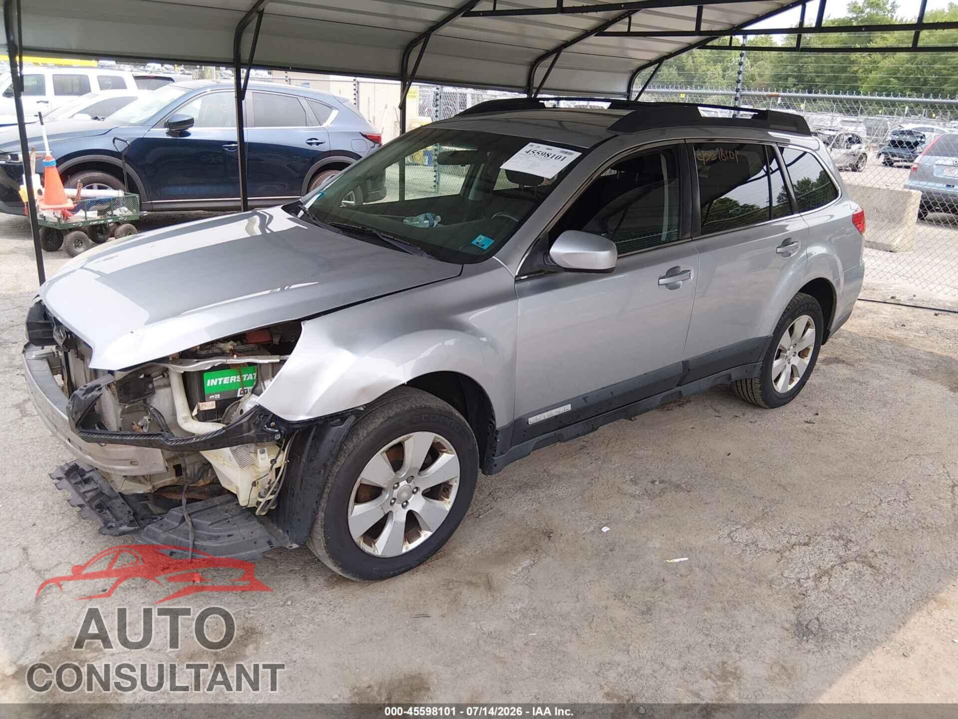 SUBARU OUTBACK 2012 - 4S4BRBCC5C3248680
