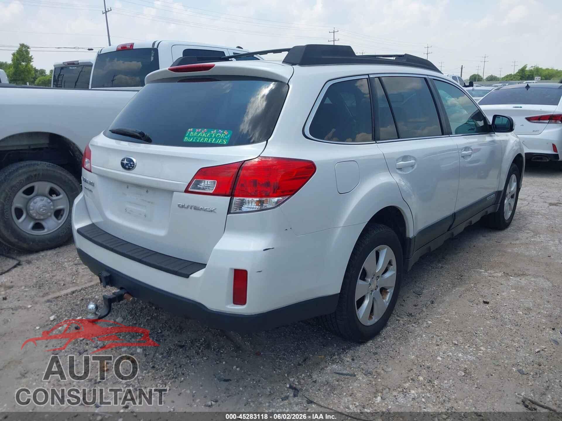 SUBARU OUTBACK 2011 - 4S4BRCBC5B3416274