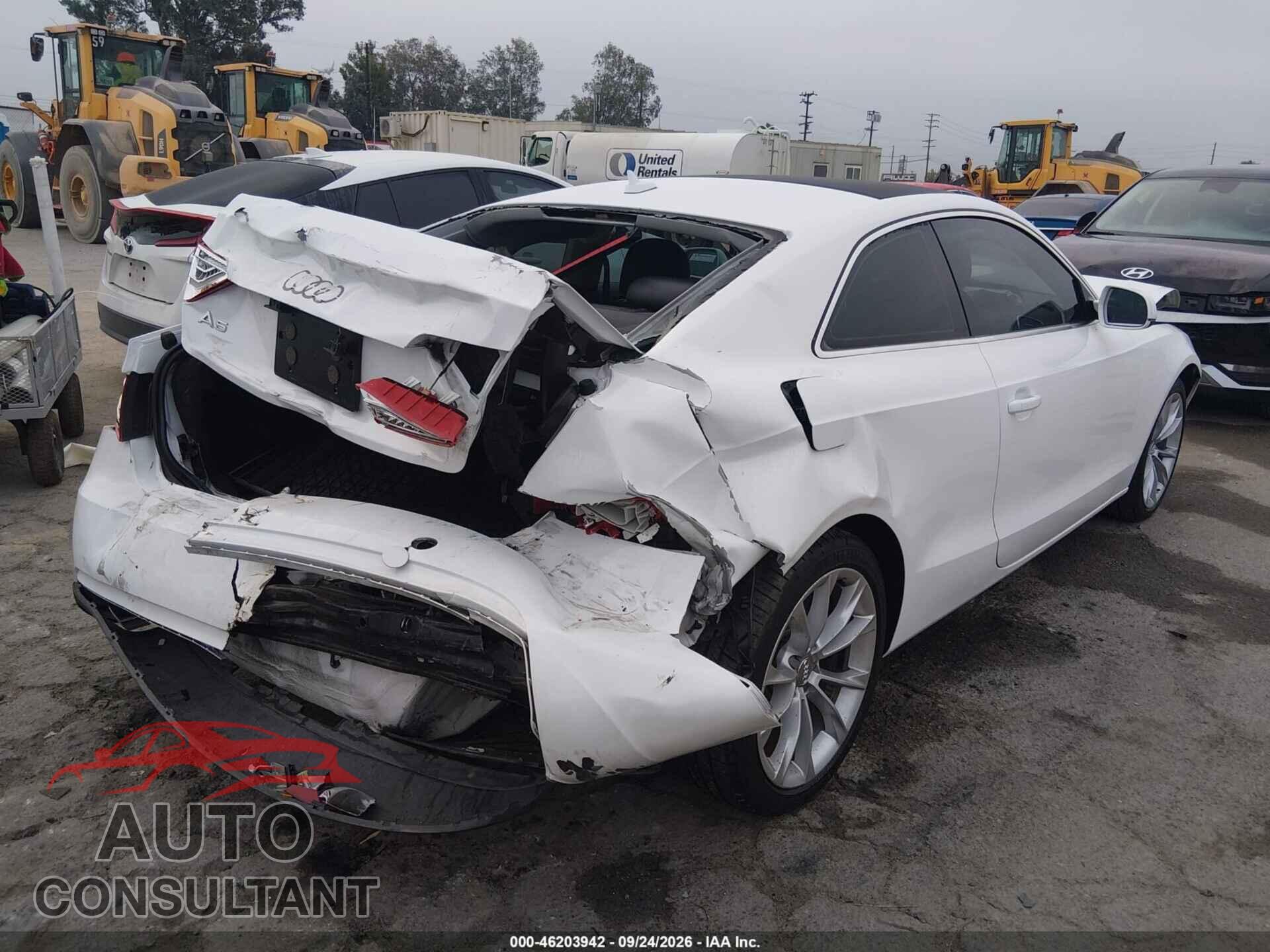 AUDI A5 2013 - WAUCFAFR3DA022112