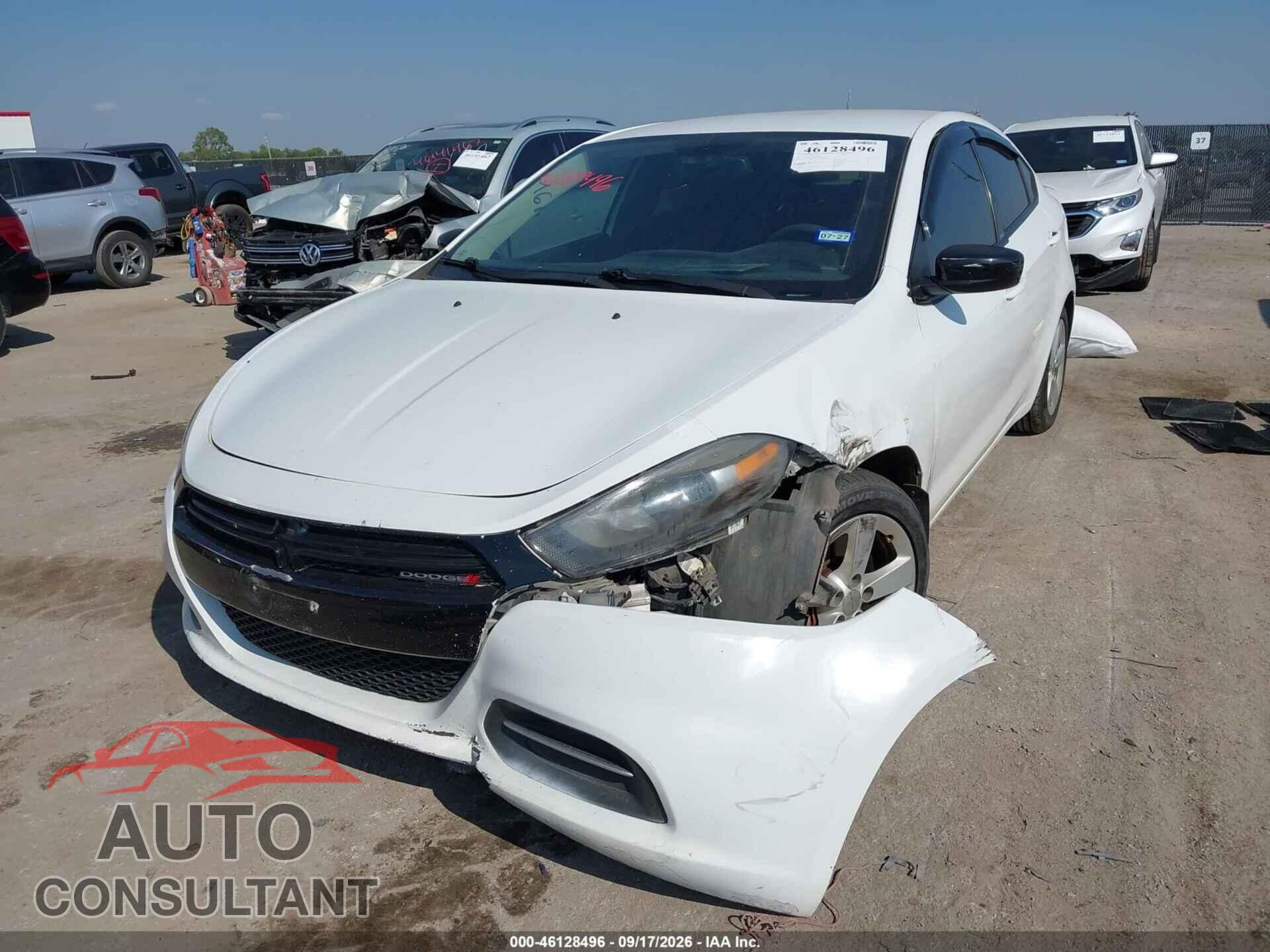 DODGE DART 2016 - 1C3CDFBBXGD689751