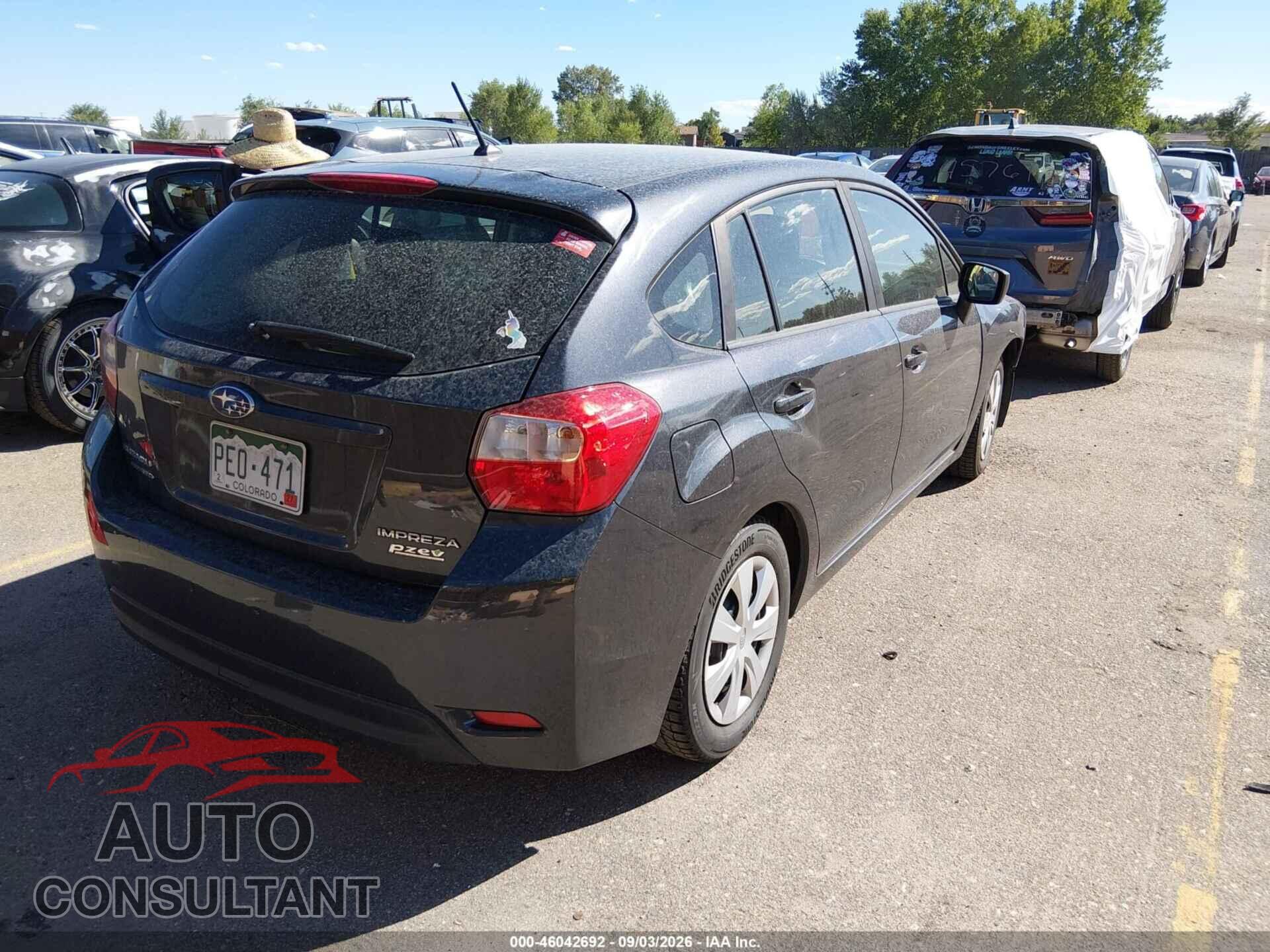 SUBARU IMPREZA 2015 - JF1GPAA63F9215871