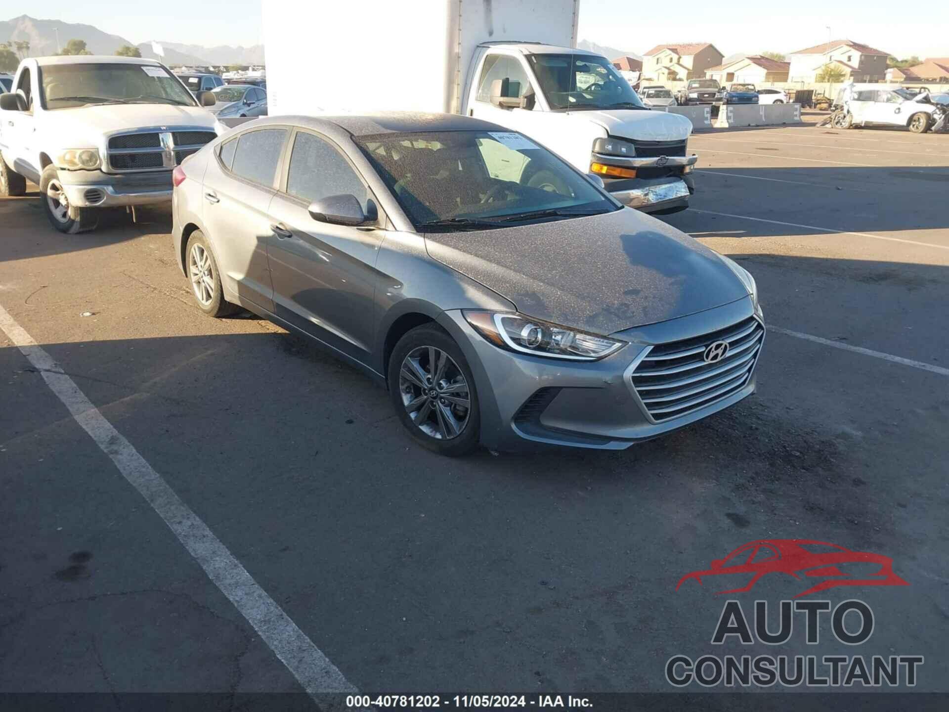 HYUNDAI ELANTRA 2018 - KMHD84LF9JU534640
