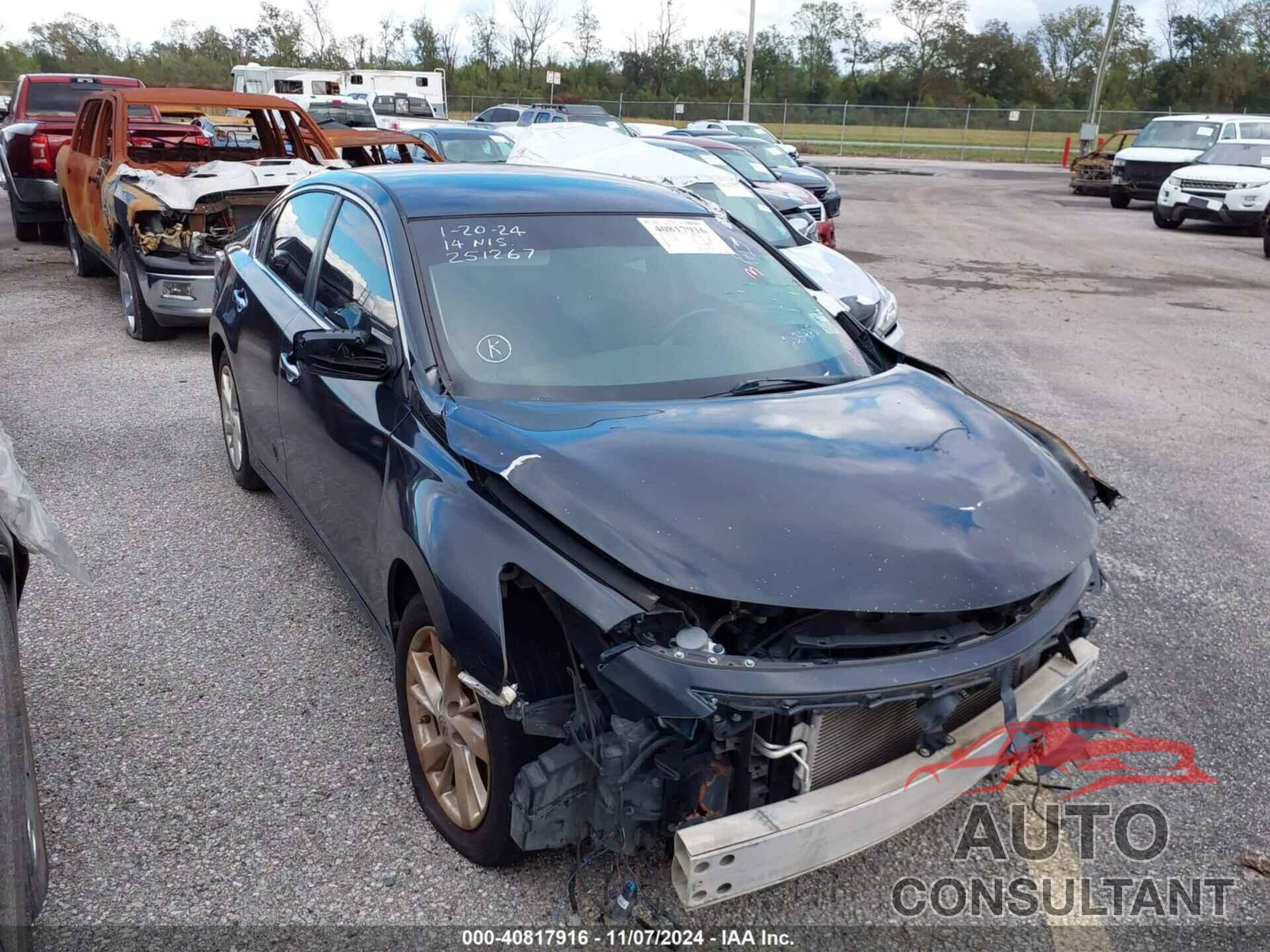 NISSAN ALTIMA 2014 - 1N4AL3AP9EN251267