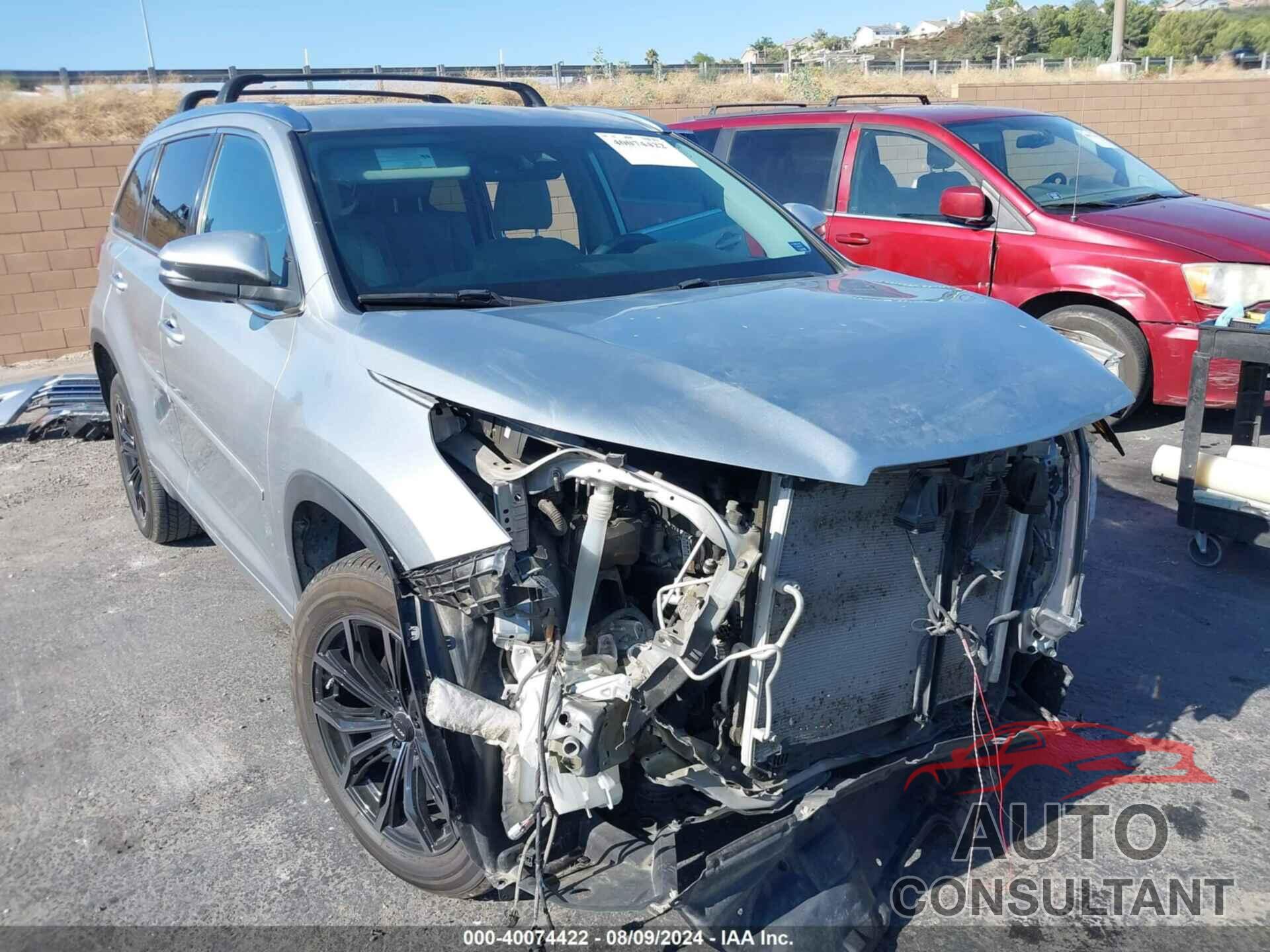 TOYOTA HIGHLANDER 2019 - 5TDYZRFH4KS311439